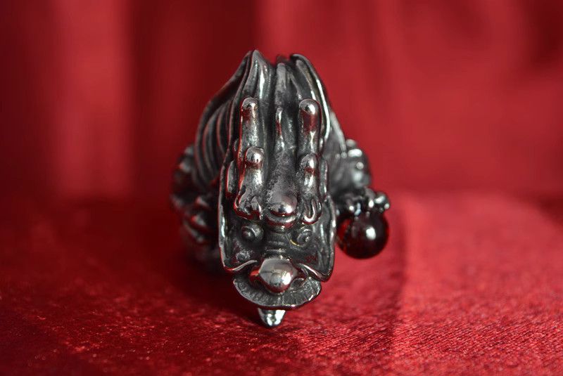 Jewelry Dragon Modern Jewelry Rings Open Chrome Ring (Size 7-13) Size ONE SIZE - 6 Thumbnail