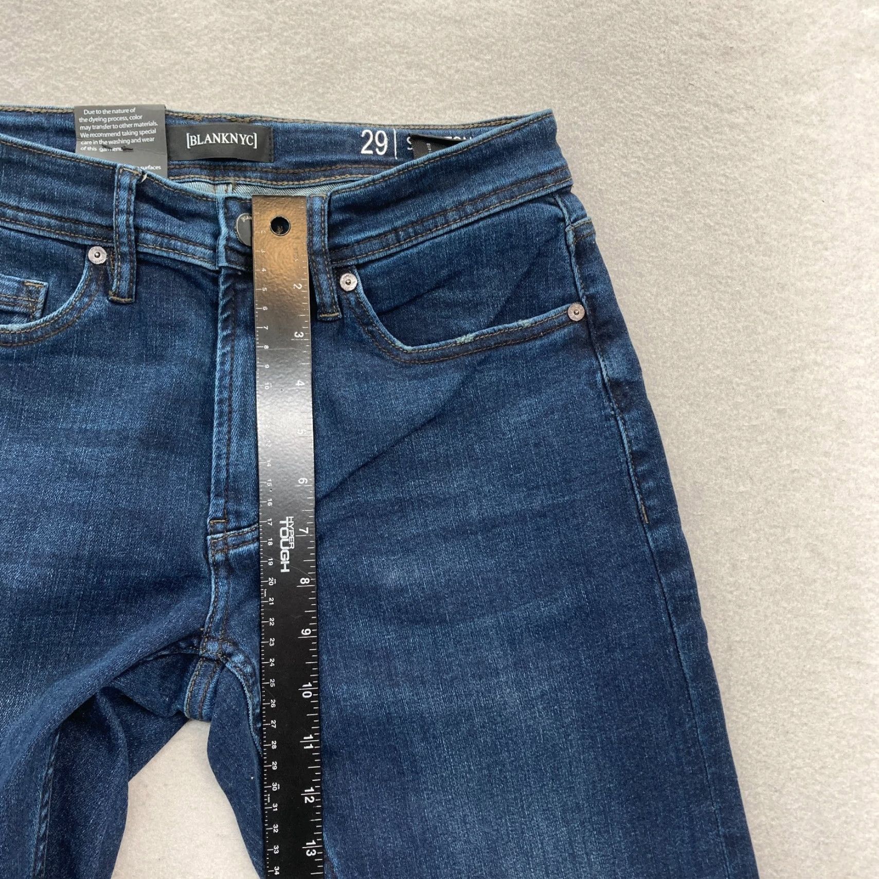 Vintage BLANKNYC Stanton Straight Fit Jeans Mens 29x32 Dark Wash Blue Stretch Denim NWT Size US 29 - 7 Thumbnail
