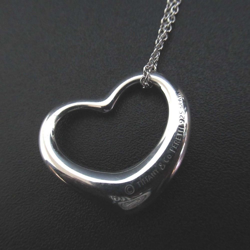 Tiffany & Co. Tiffany & Co. Tiffany&Co Elsa Peretti Open Heart 925 Silver Necklace Pendant Precious Metal Necklace DUTY FREE for USA Size ONE SIZE - 1 Thumbnail