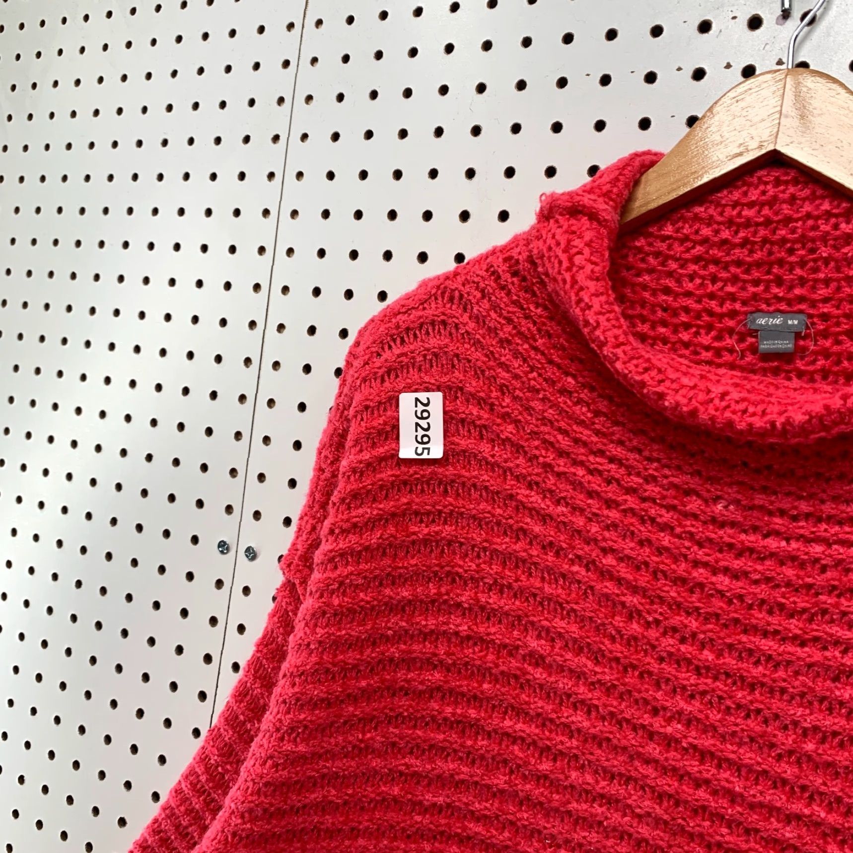 Vintage Aerie Knit Sweater Womens Medium Pink Relaxed Fit Drop Shoulder Cowl Neck Pullover - 90s/No Decade - Womens Size M / US 6-8 / IT 42-44 - 7 Thumbnail