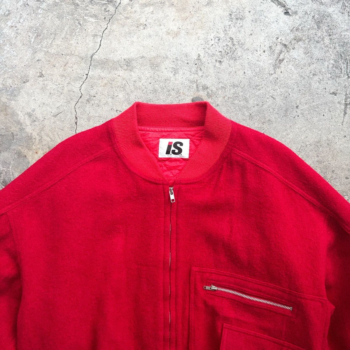 Issey Miyake Issey Miyake IS Care Label Wool Bomber Jacket Size US M / EU 48-50 / 2 - 3 Thumbnail