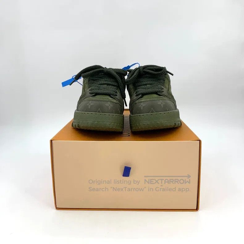 Louis Vuitton Louis Vuitton Green logo presbyopic print lace-up platform Size US 7 / EU 40 - 9 Thumbnail