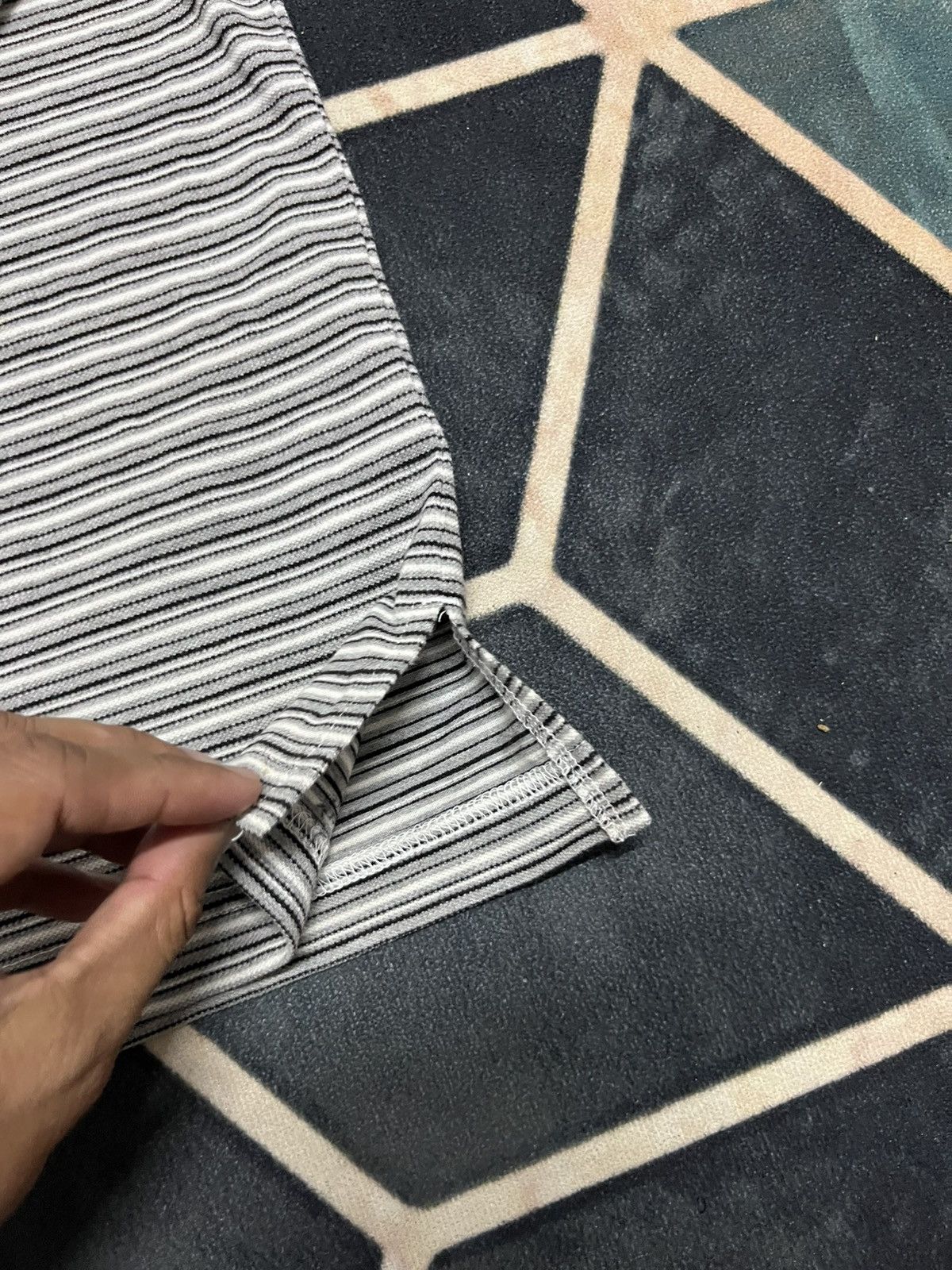Gianni Valentino 💥Gianni Valentino Vintage 90s Striped Polo Longsleeves Size US M / EU 48-50 / 2 - 10 Thumbnail