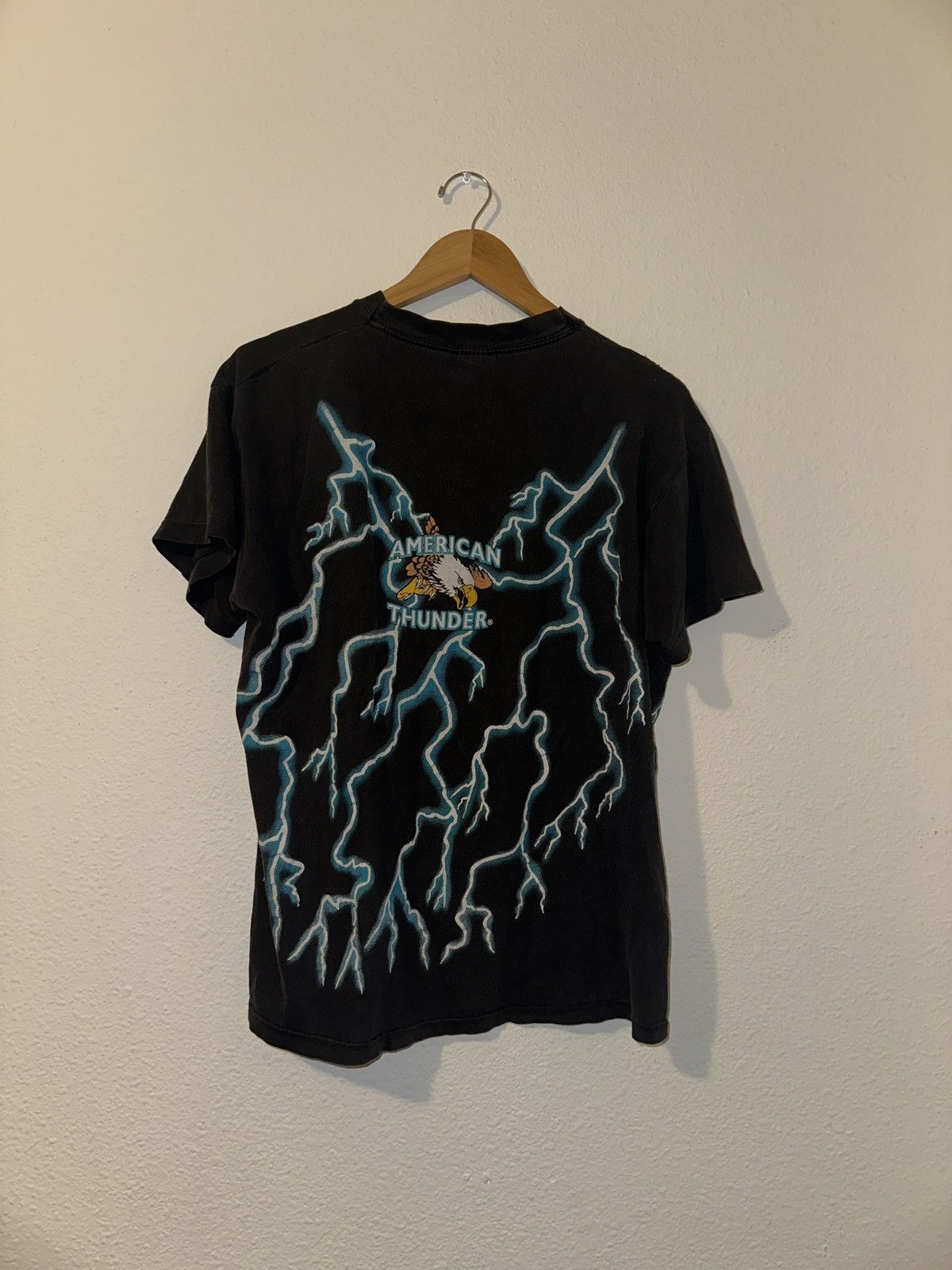 Vintage Vintage American Thunder T-Shirt Size US M / EU 48-50 / 2 - 2 Thumbnail