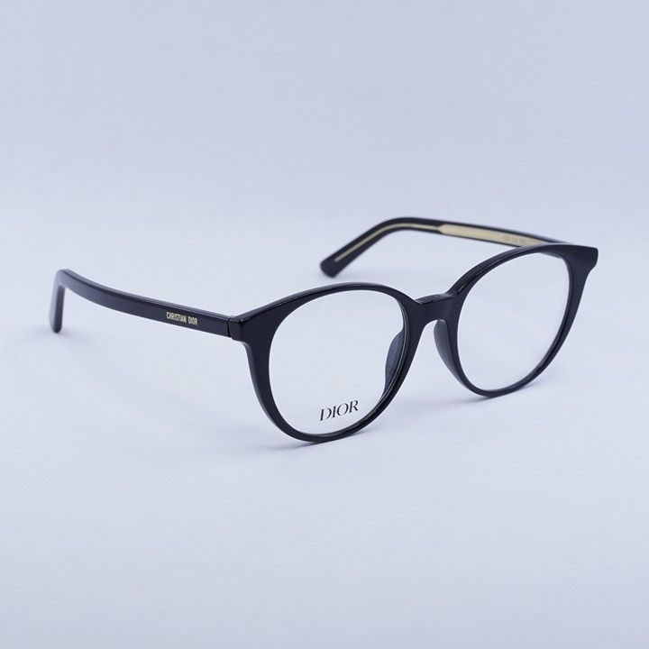 Dior Dior DIORSPIRITO RI 1000 Eyeglasses Black 51mm Round Frame Size ONE SIZE - 1 Thumbnail
