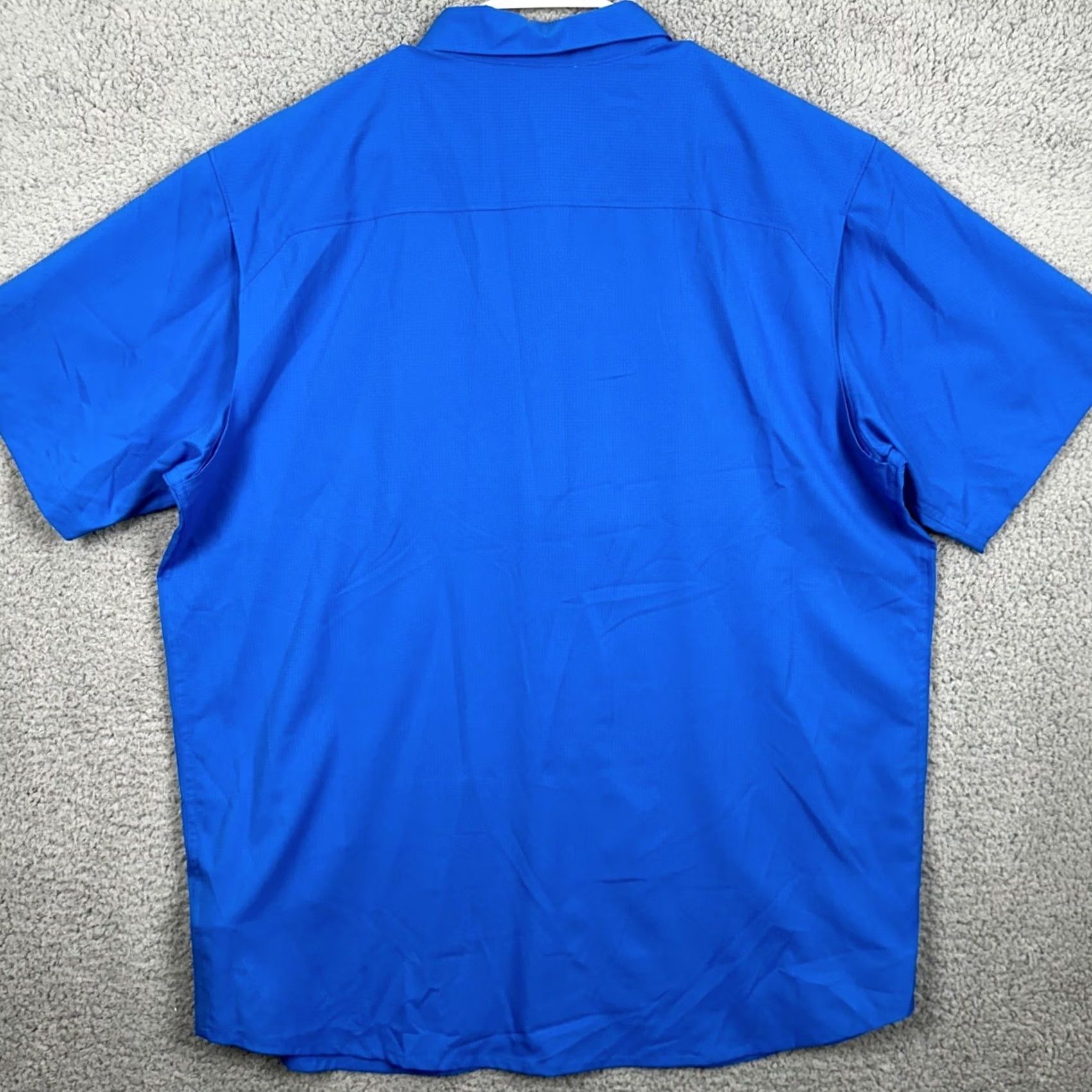 Vintage Columbia Shirt Button-Up Mens XL Blue Vented Pocket Omni-Shade Fishing Hiking Size US XL / EU 56 / 4 - 2 Thumbnail