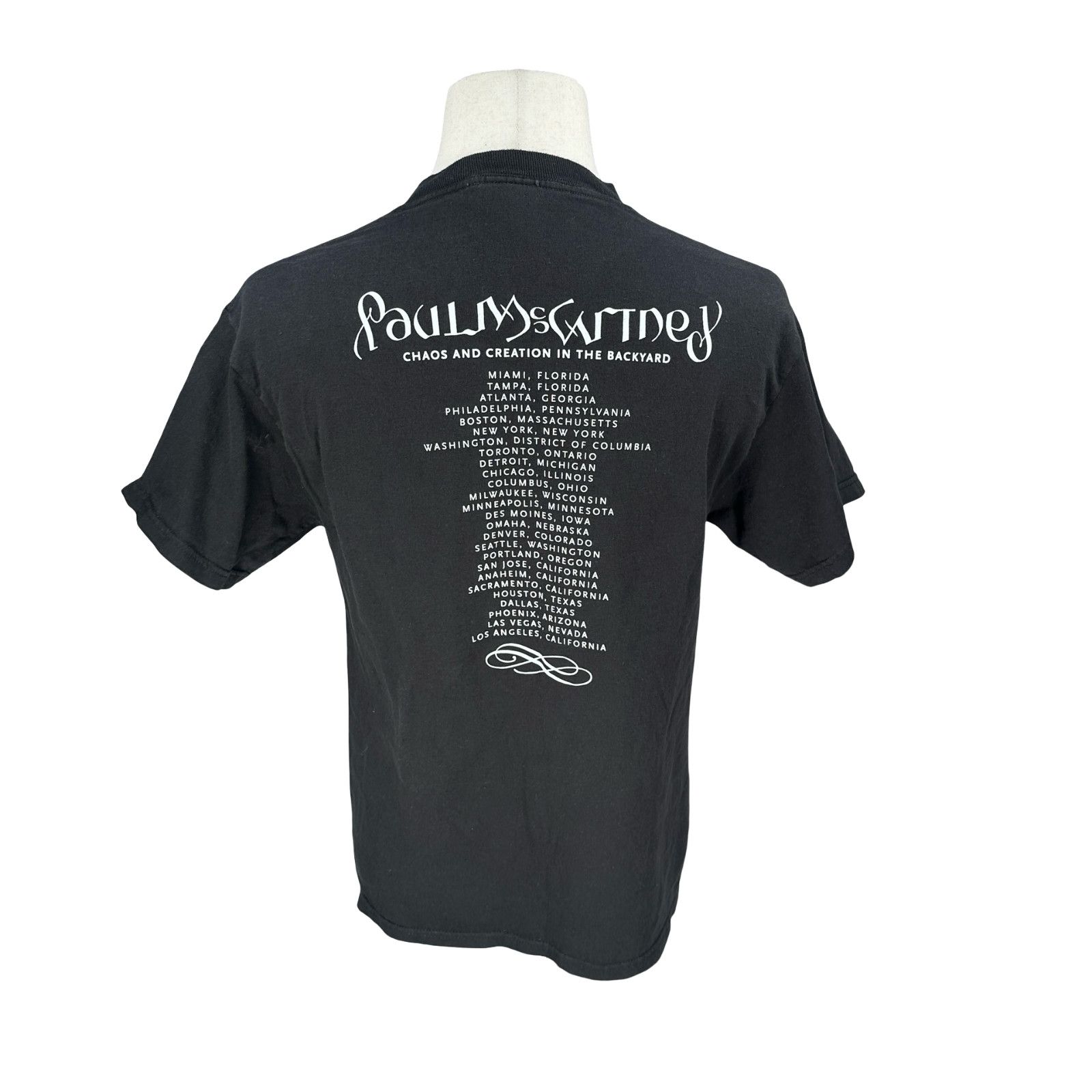 Giant Vintage Paul McCartney 2005 Chaos T-Shirt Men's M Black Size US M / EU 48-50 / 2 - 4 Thumbnail