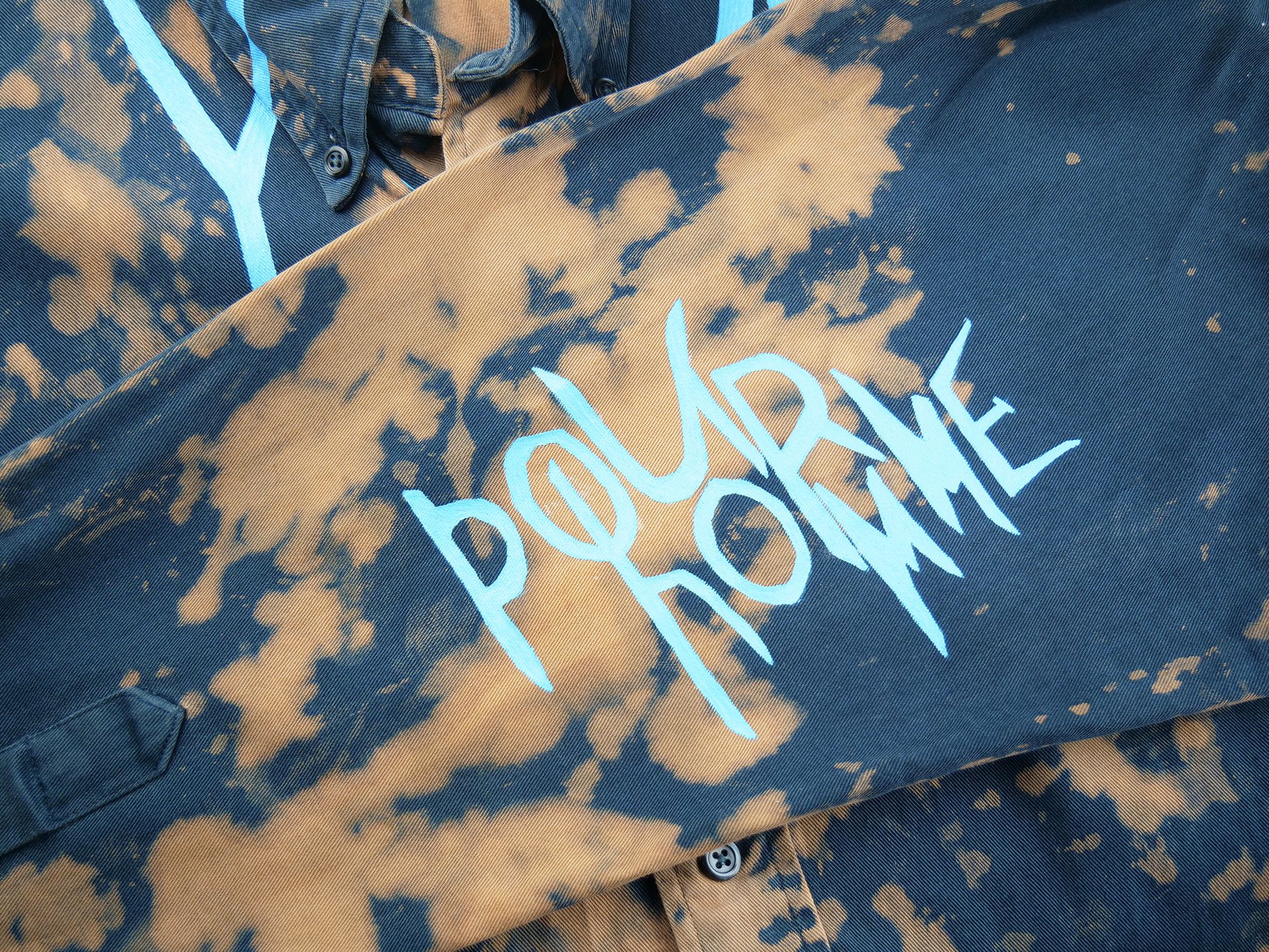Yves Saint Laurent Yves Saint Laurent tie dye custom shirt Size US M / EU 48-50 / 2 - 6 Thumbnail