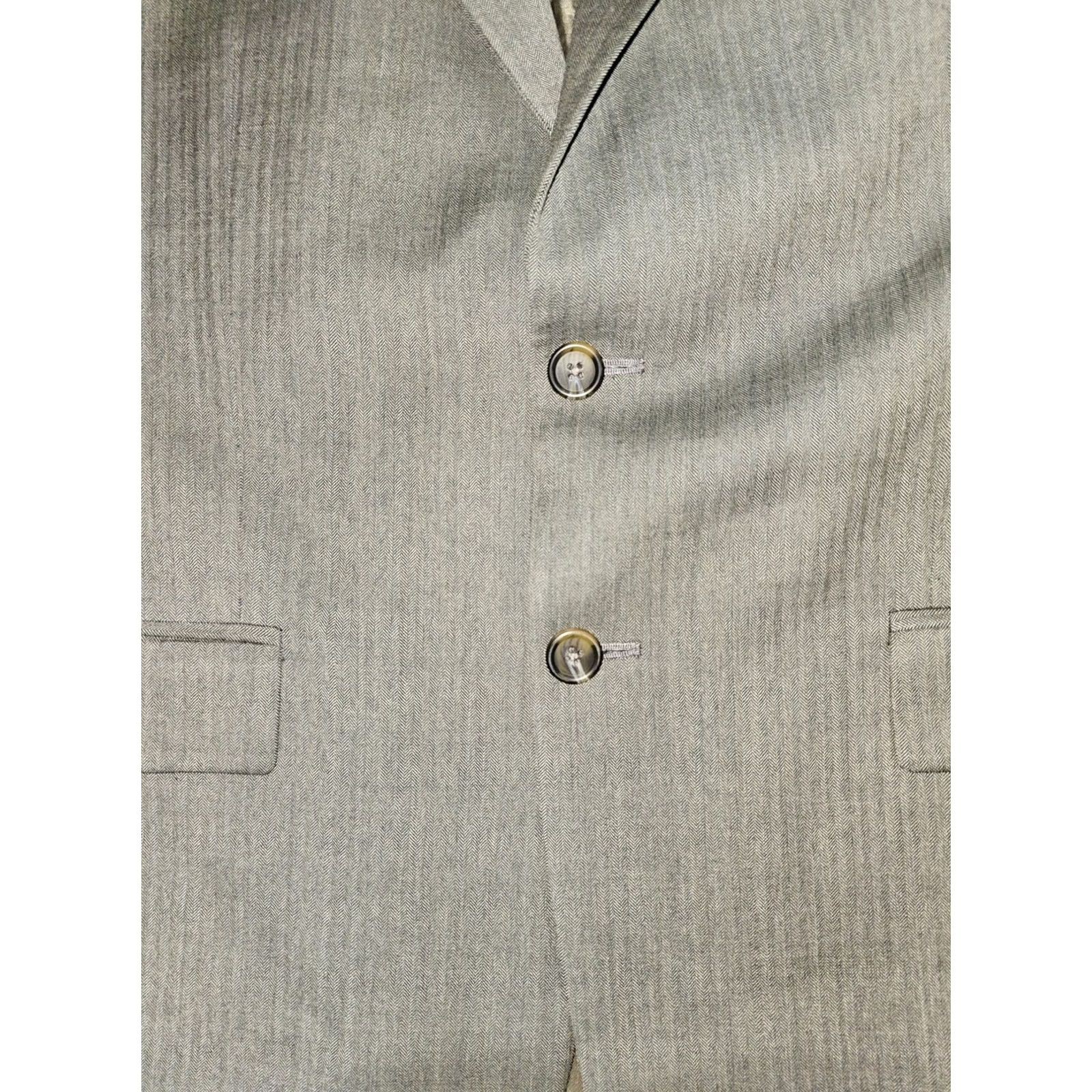 Ralph Lauren Ralph by Ralph Lauren Signature Blazer - Cashmere & Wool Blend Coat - Mens Size 42R - Beige - 2 Button Sport Coat - Regular Fit Size 42R - 4 Thumbnail