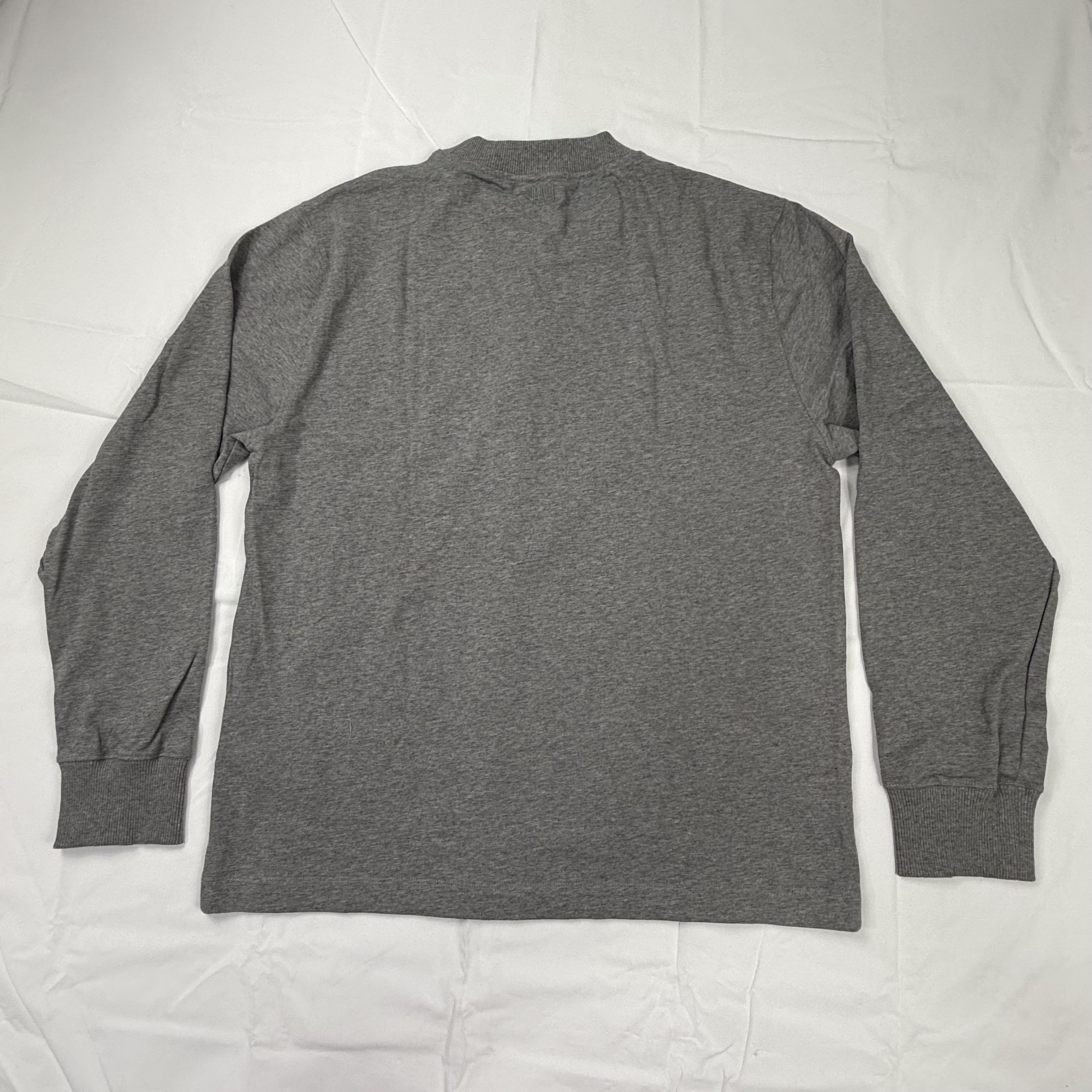 AMI Ami Alexandre Mattiussi Grey Long Sleeve T-Shirt Size US M / EU 48-50 / 2 - 2 Thumbnail