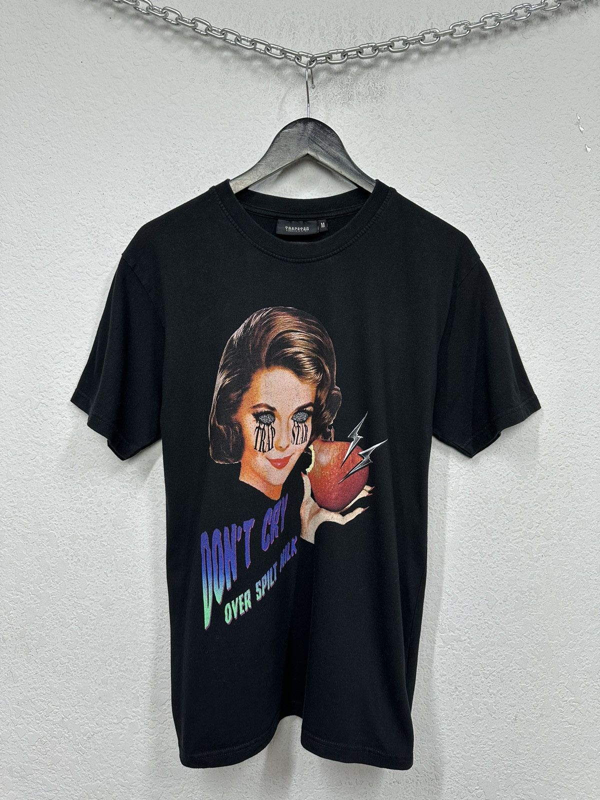Trapstar London Vintage Trapstar Don’t cry T-shirt Distressed Y2K Streetwear Size US M / EU 48-50 / 2 - 1 Thumbnail