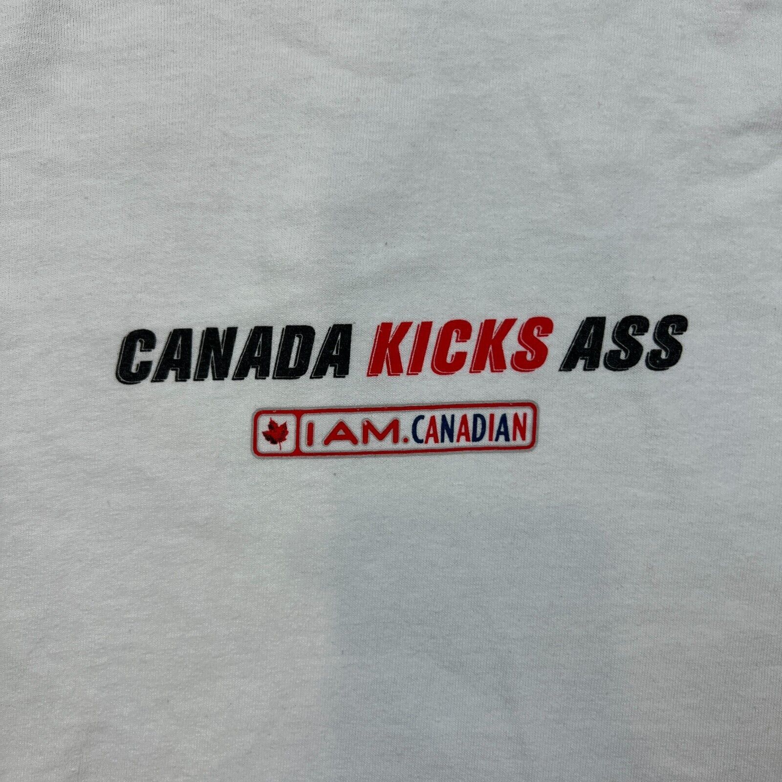 Vintage Vintage Gildan Molson Canada Kicks I Am Canadian 90s Tee Size US XL / EU 56 / 4 - 3 Thumbnail