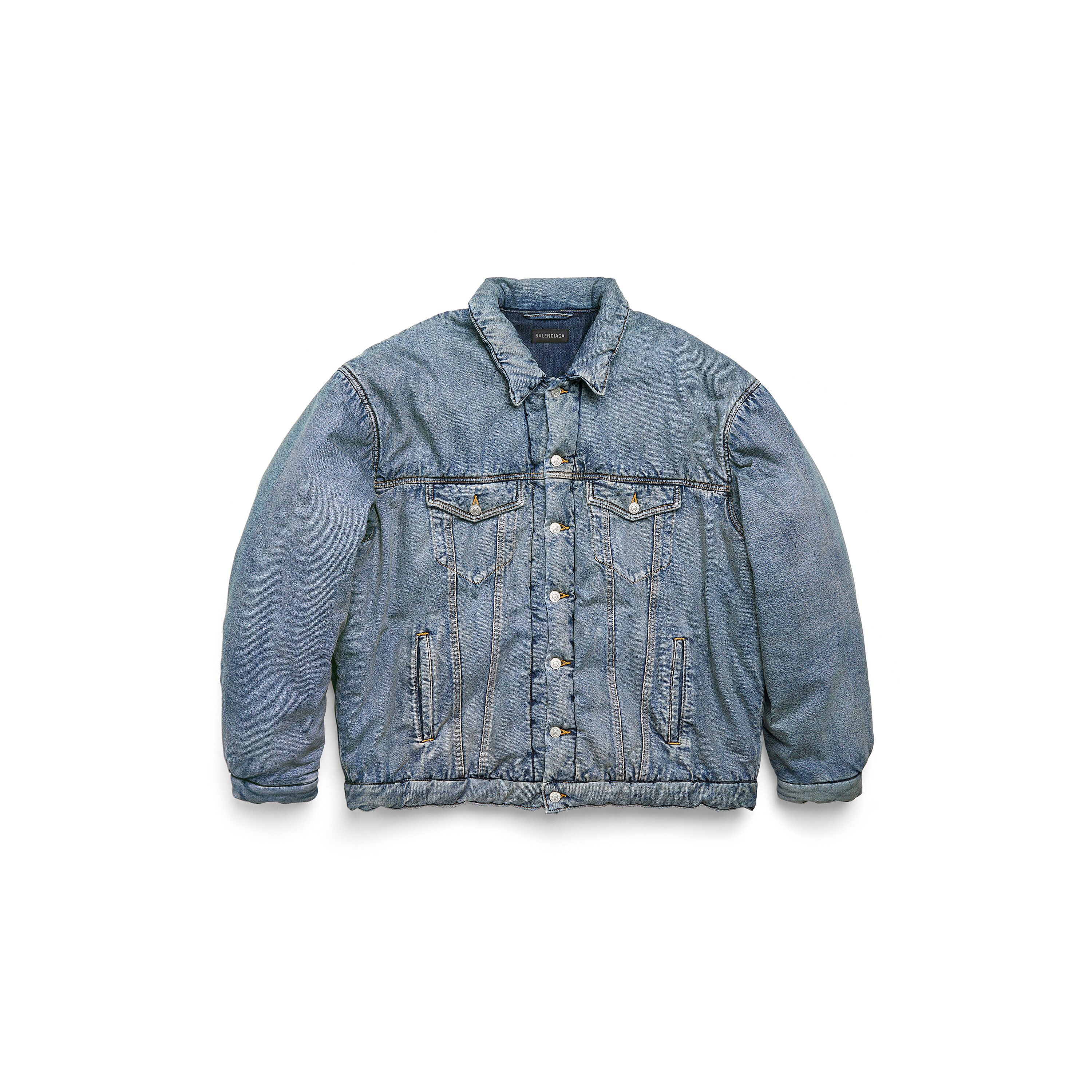 Balenciaga BALENCIAGA Padded Denim Jacket Worn By Kanye, Shai Size US S / EU 44-46 / 1 - 2 Thumbnail