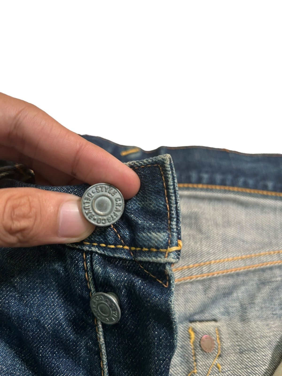 Evisu × Japanese Brand Vtg Evisu Selvedge disteressed denim☠️🎌 Size US 30 / EU 46 - 6 Thumbnail