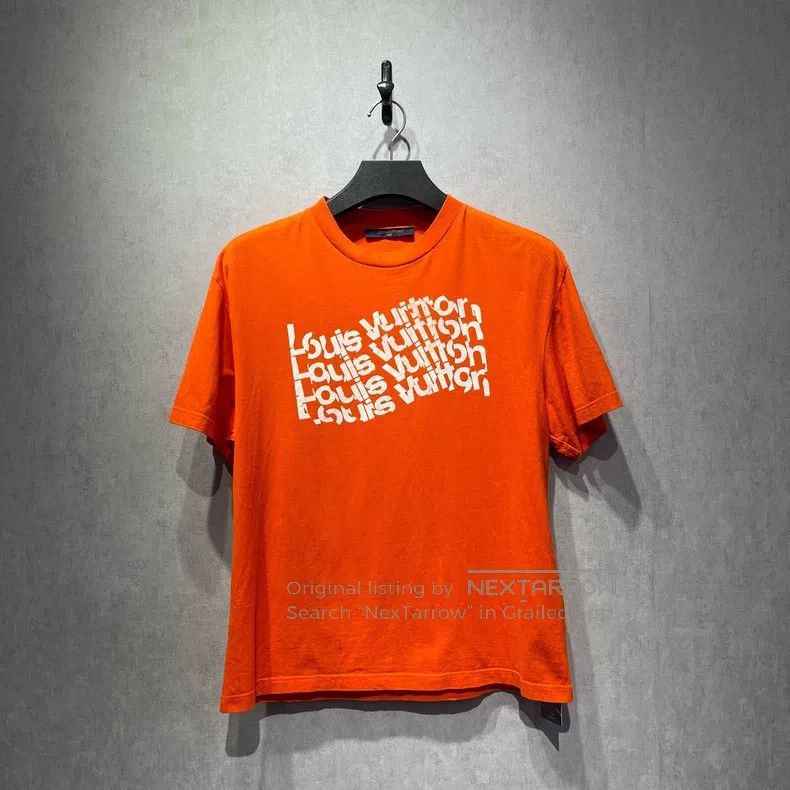 Louis Vuitton Louis Vuitton Printed orange short sleeve Size US M / EU 48-50 / 2 - 1 Thumbnail