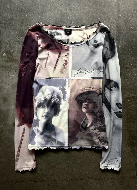 Jean Paul Gaultier Jean Paul Gaultier Portrait Mesh Top Size US S / EU 44-46 / 1 - 1 Thumbnail