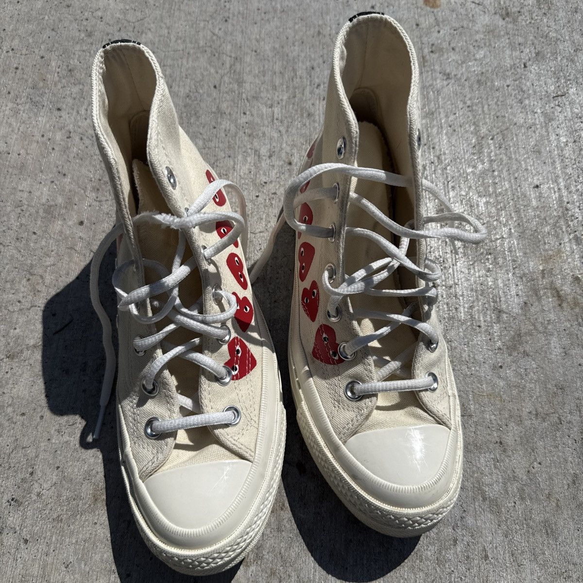 Comme des Garcons Comme des Garcons Play x Chuck 70 High Top Multi Heart Size US 6 / EU 39 - 8 Thumbnail