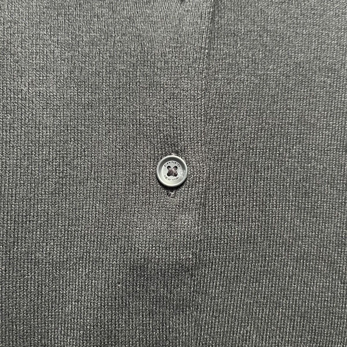 Coach Coach Black Cardigan Sweater Streetwear Luxury Designer Size XXS / US 00 / IT 34 - 4 Thumbnail