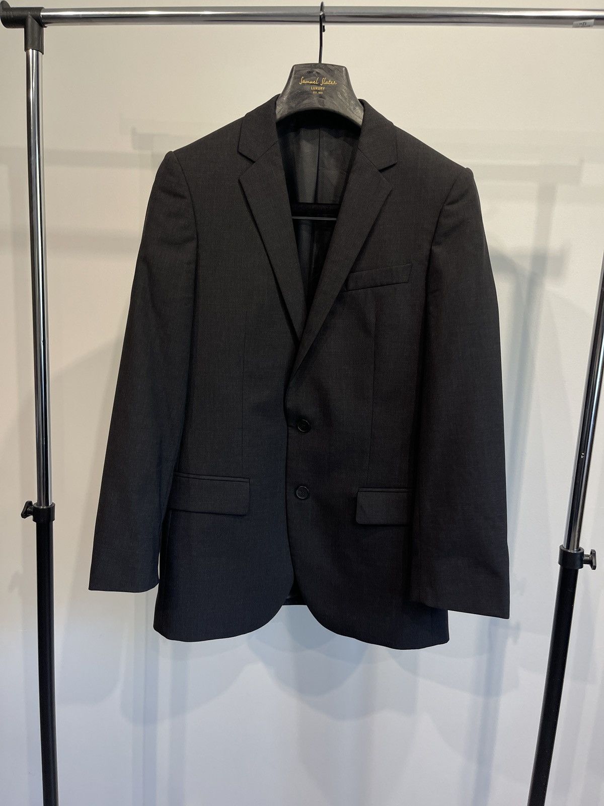 Hugo × Hugo Boss × Vintage Hugo boss classic jacket blazer dark grey 36R Size 36R - 1 Thumbnail