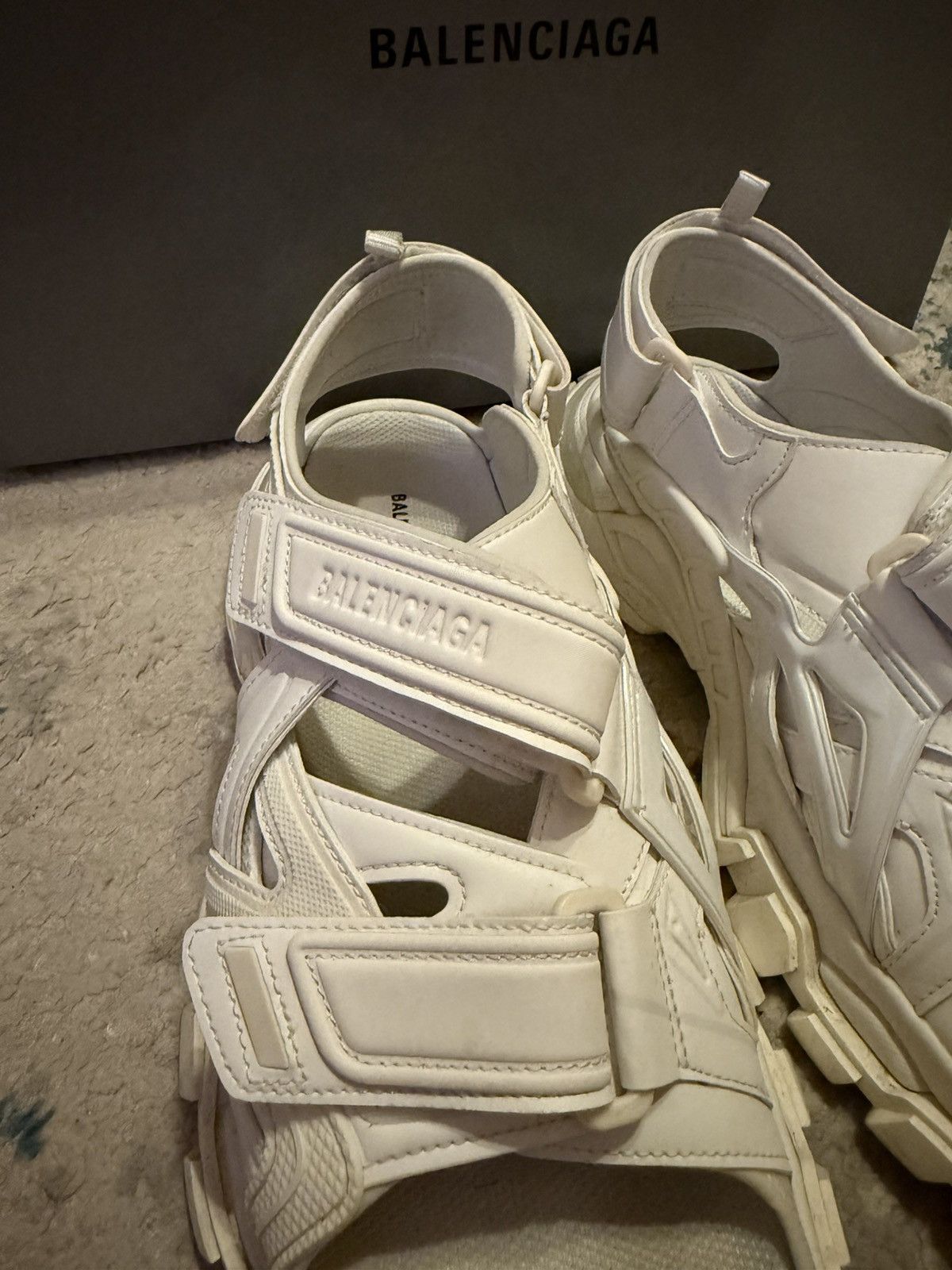 Balenciaga Balenciaga Track Sandal White Size US 11 / EU 44 - 2 Thumbnail