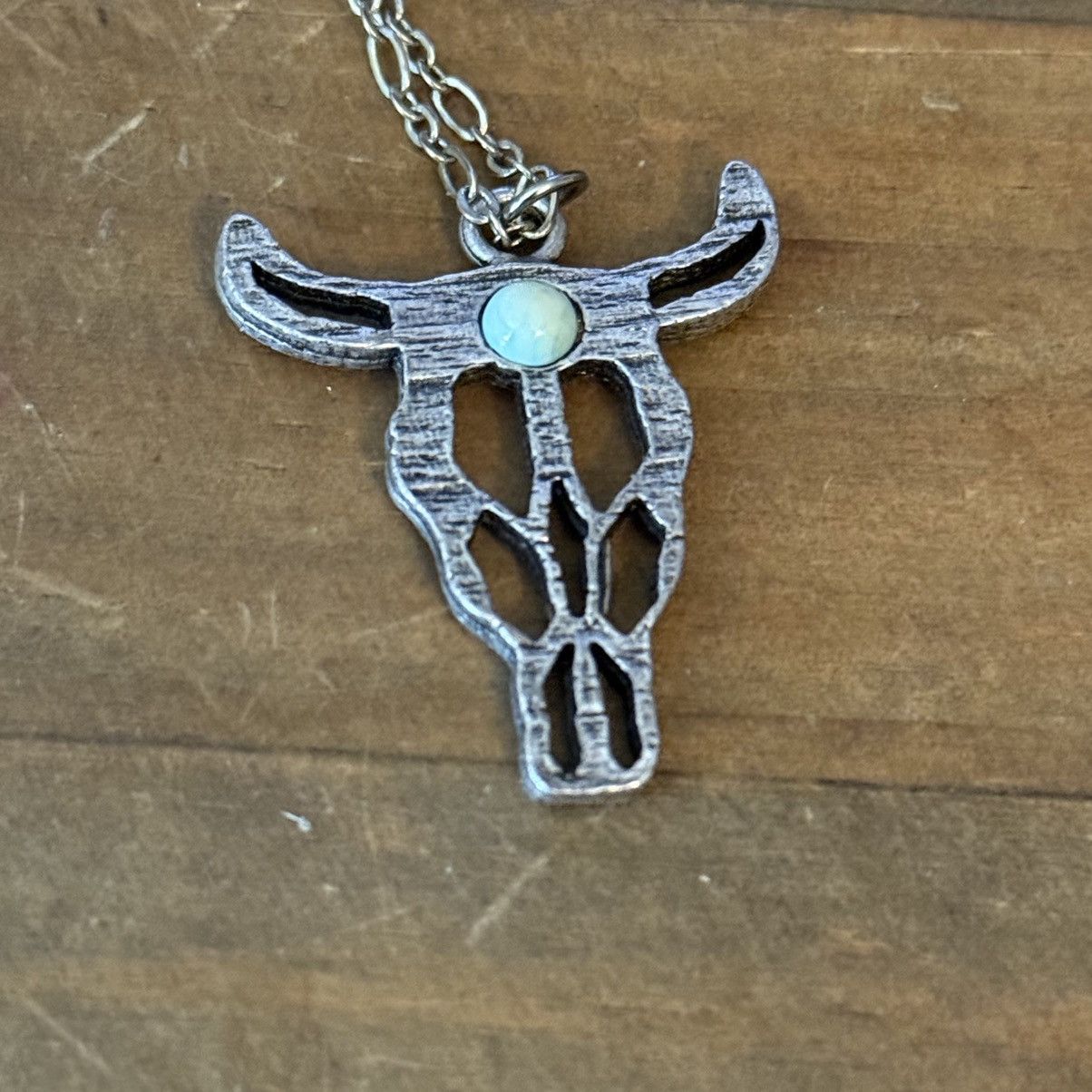 Other Flea Market Girl silver tone Bull head pendant necklace Size ONE SIZE - 3 Thumbnail