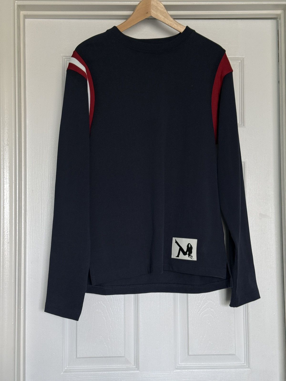 Pre-owned Raf Simons Calvin Klein 205w39nyc By  Long Sleeve Top In Blue