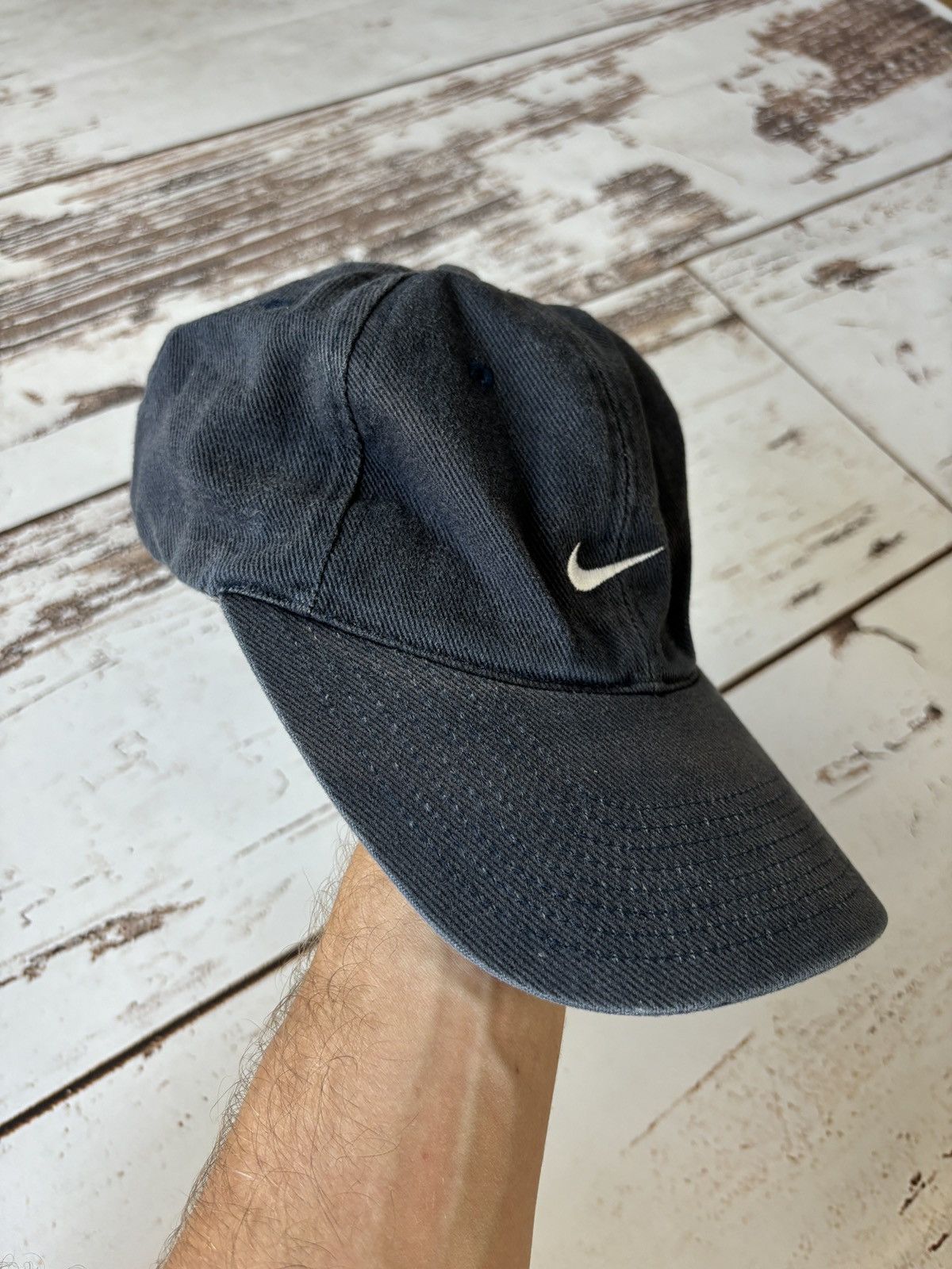 Nike × Vintage Vintage Nike Center Swoosh Faded Hat Size ONE SIZE - 2 Thumbnail