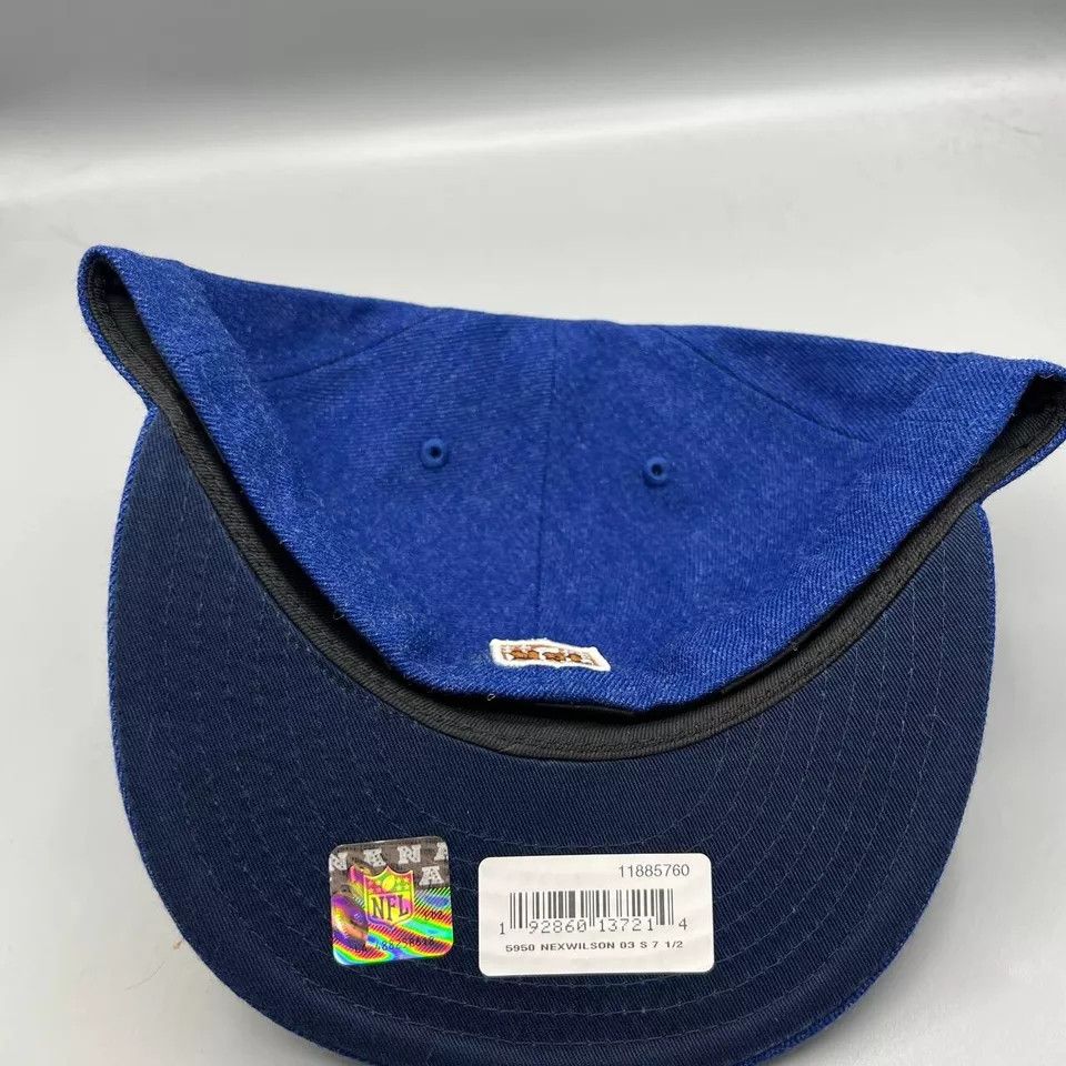 New Era Seattle Seahawks 7 1/2 Blue Wilson x New Era Fitted Cap New Size ONE SIZE - 7 Thumbnail