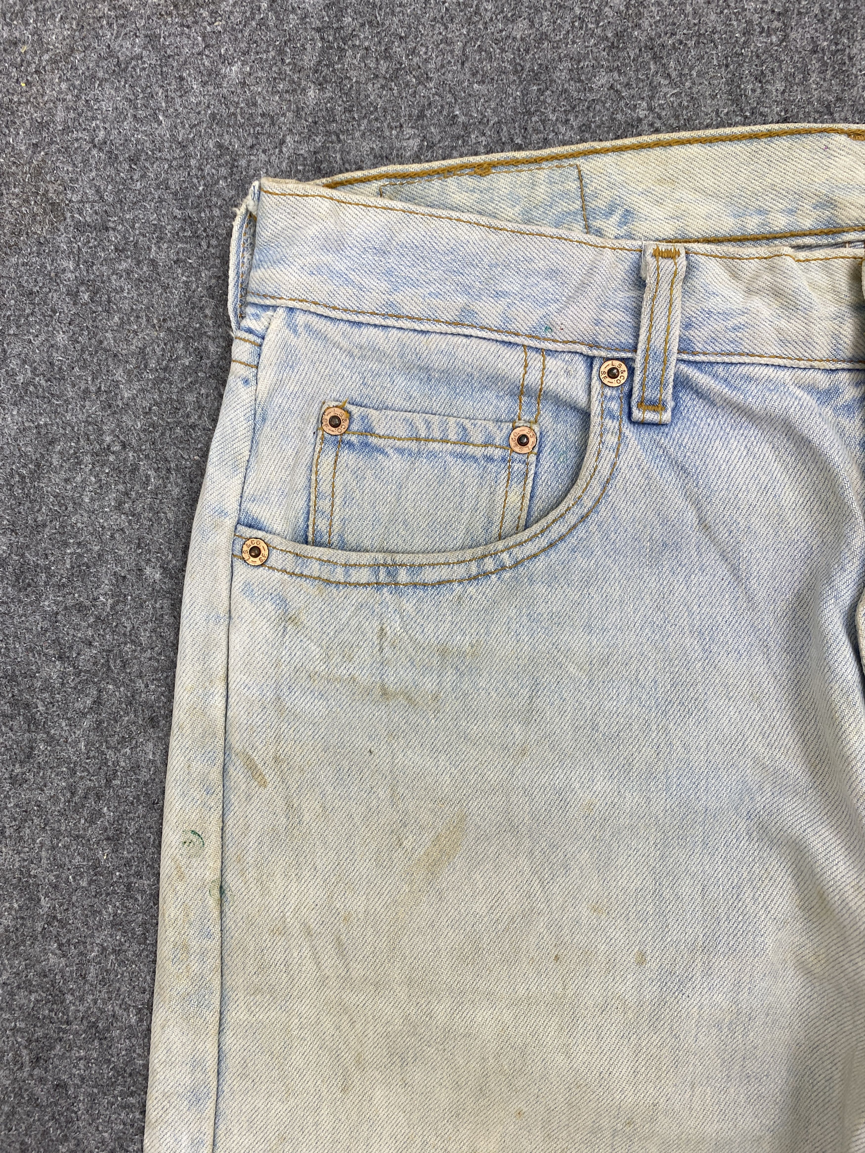 Levi's Vintage 90s Levis 615 Orange Tab Light Wash Jeans S0031 Size US 33 - 9 Thumbnail