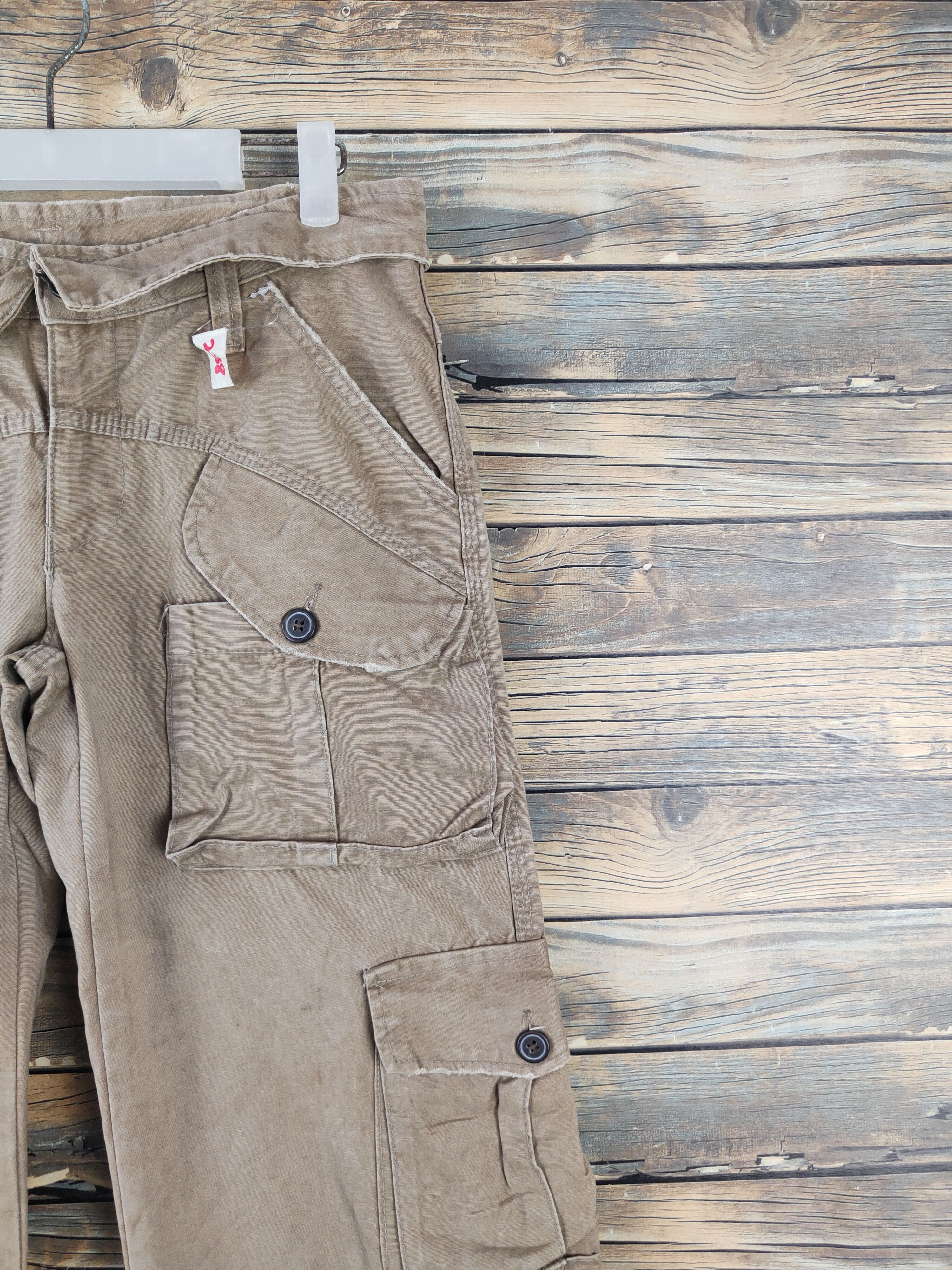 Japanese Brand DLL Japan Brown utility Multipocket Cargo Pants #238 Size US 28 / EU 44 - 5 Thumbnail