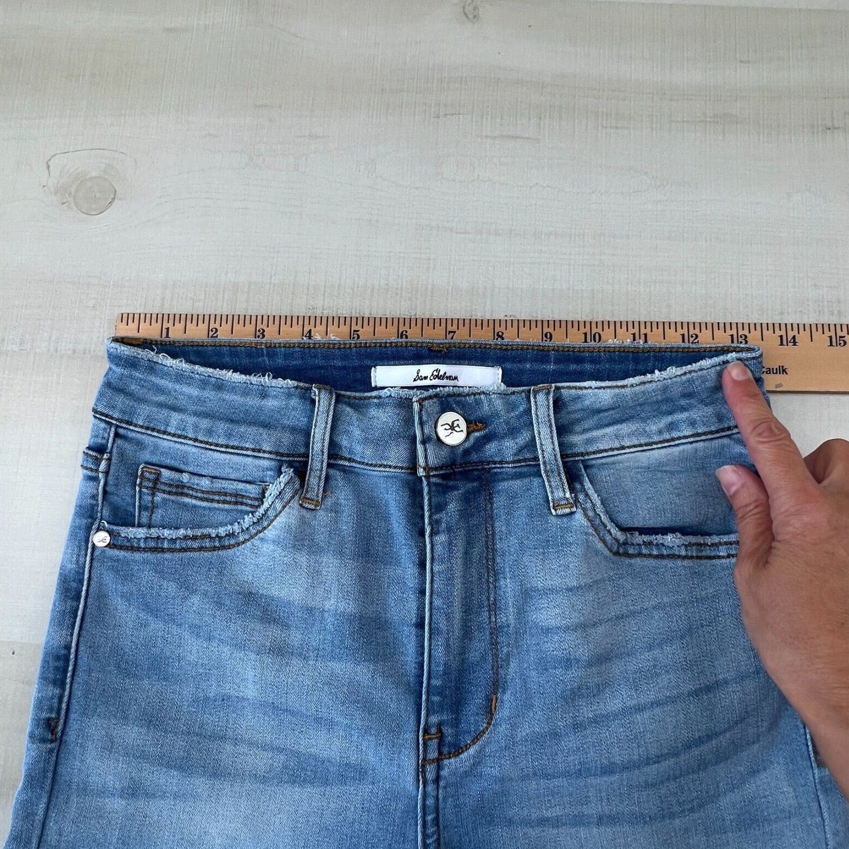 Sam Edelman Sam Edelman Womens High Rise Skinny Ankle Jeans 27 Light Blue Denim Stretch Size 27" / US 4 / IT 40 - 7 Thumbnail