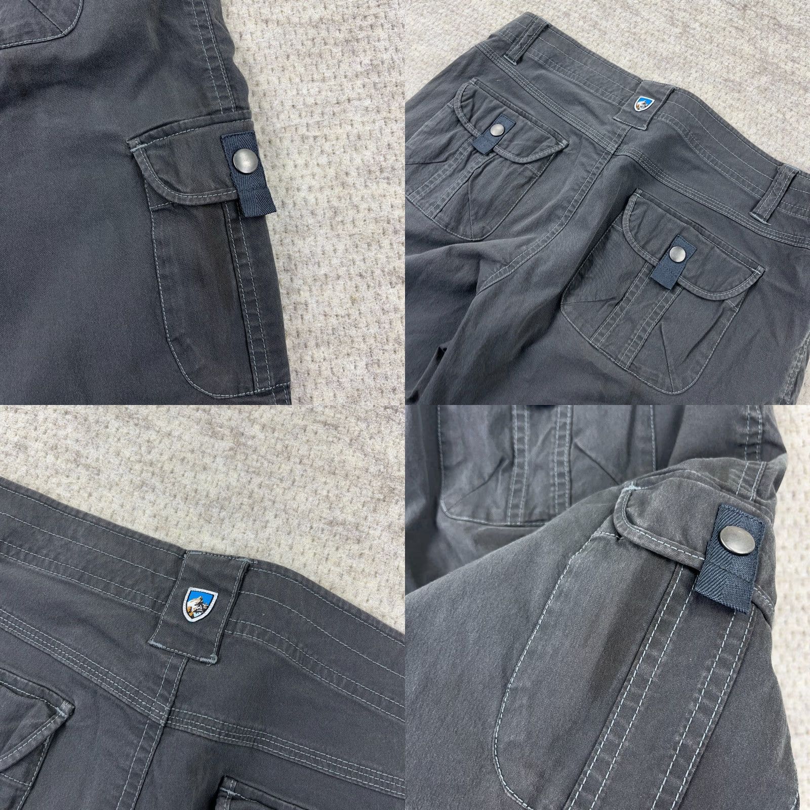 Vintage Kuhl Shorts Women Gray Cargo 8 Hiking Outdoor Renegade Casual Summer Spring Fall Mens Women? Size 30" / US 8 / IT 44 - 9 Thumbnail