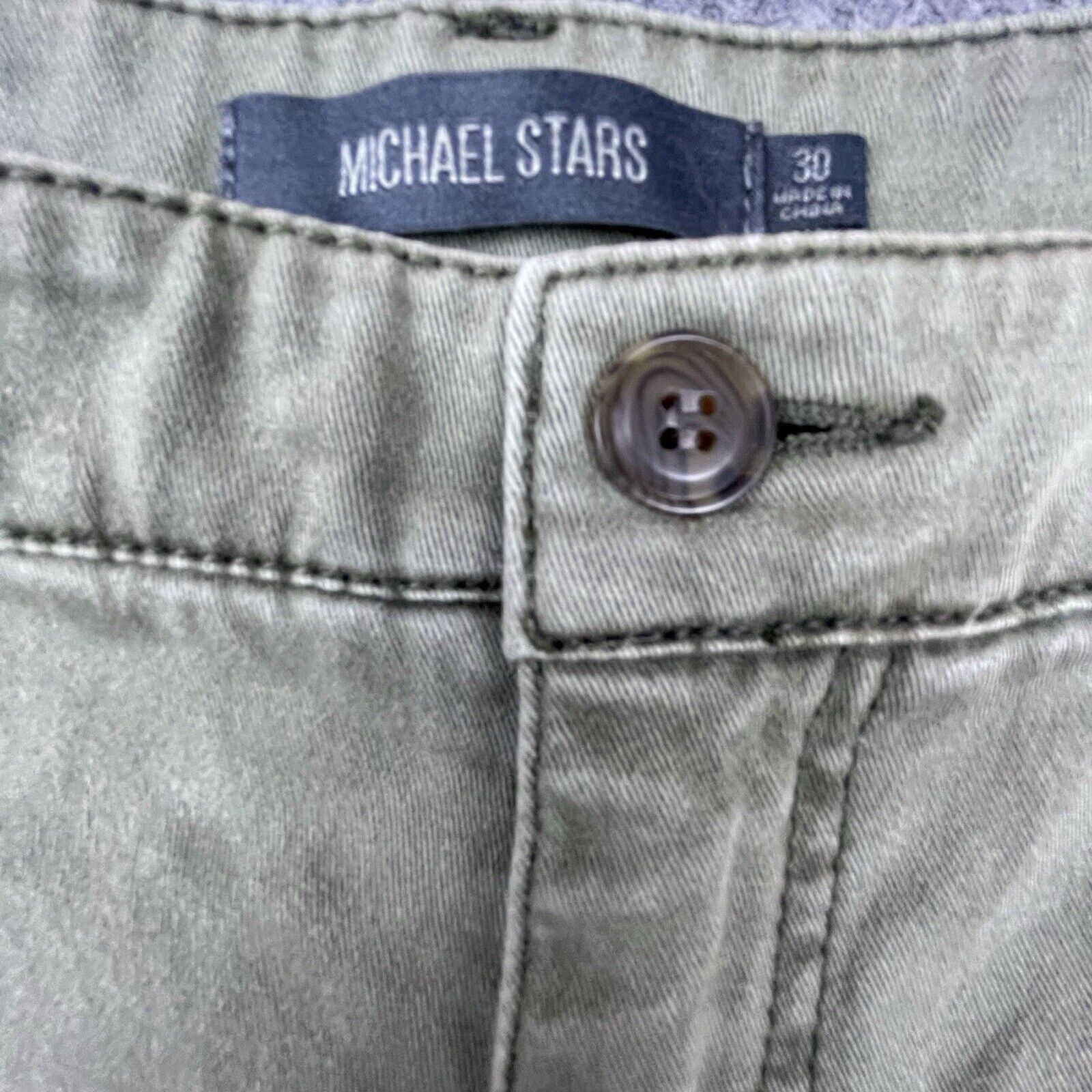 Michael Stars Michael Stars Pants Women 30 Khaki Green Straight Leg Cotton Size 30" / US 8 / IT 44 - 6 Thumbnail
