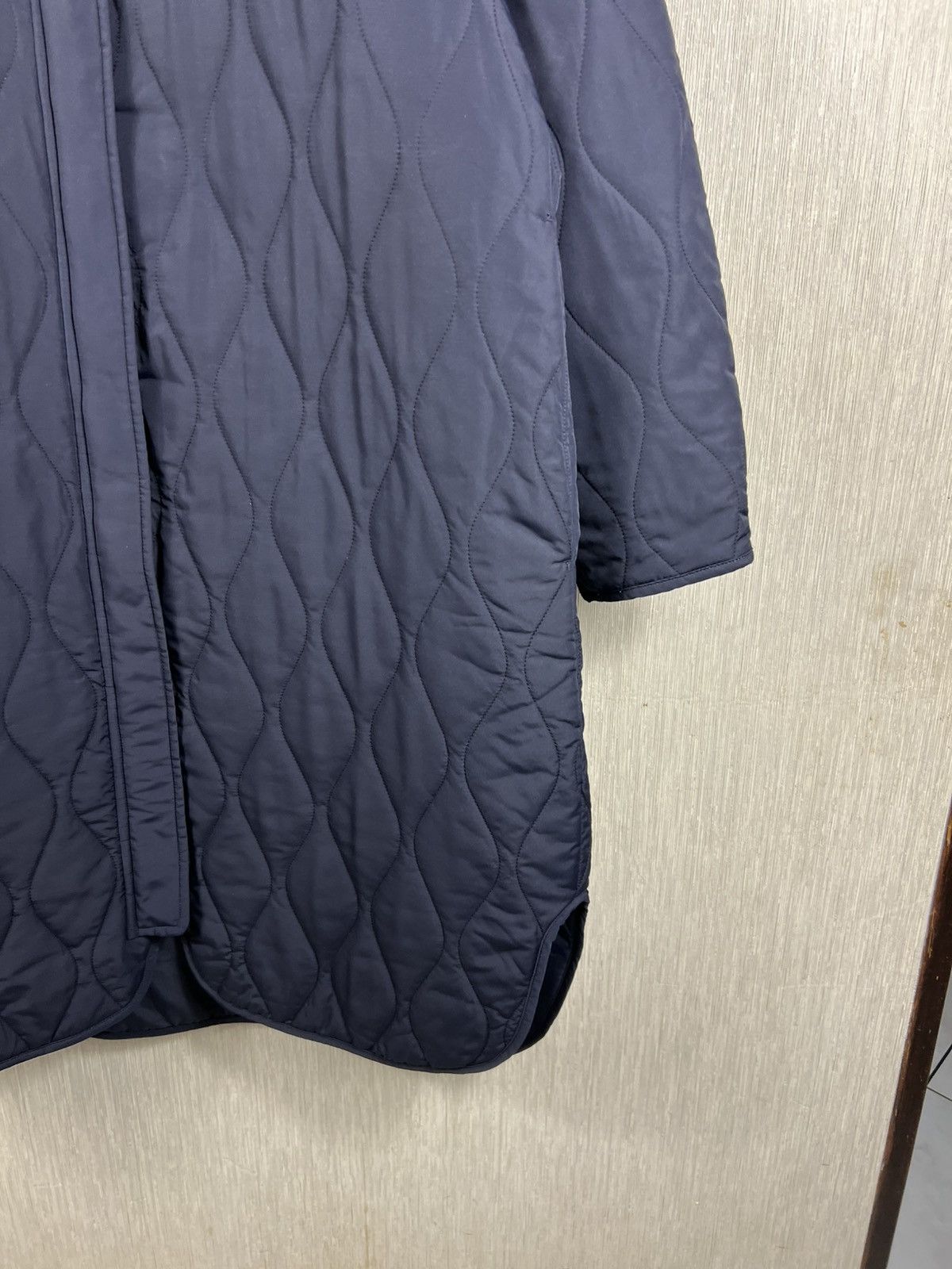 Cos COS reversible navy nylon long coat jacket double sided Size L / US 10 / IT 46 - 8 Thumbnail