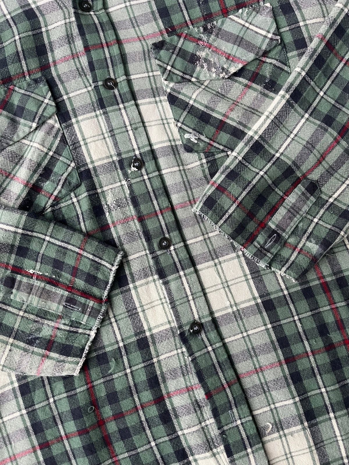 Vintage Vintage 1980s Green Plaid Acrylic 3/4 Sleeve Flannel Size US M / EU 48-50 / 2 - 6 Thumbnail