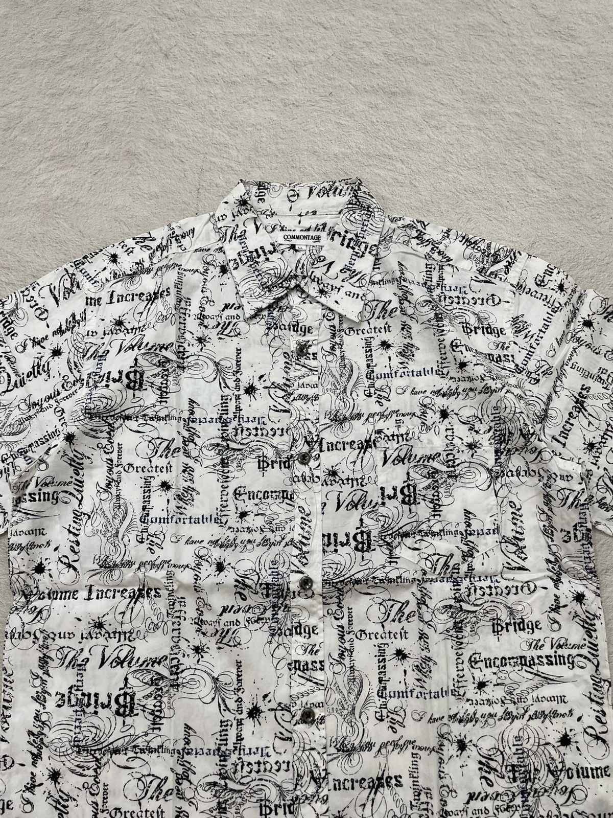If Six Was Nine 2000s Japanese Poem Shirt AOP y2k Ifsix Hysteric Lgb y’s Size US L / EU 52-54 / 3 - 2 Thumbnail