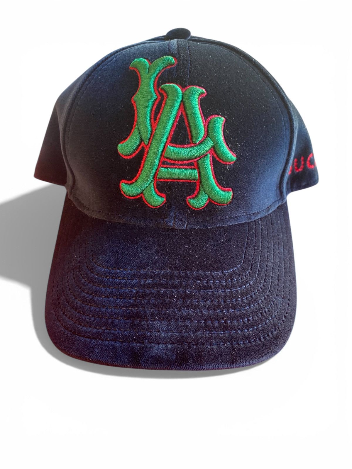 Gucci Gucci Velvet Baseball Cap Hat Size ONE SIZE - 6 Thumbnail