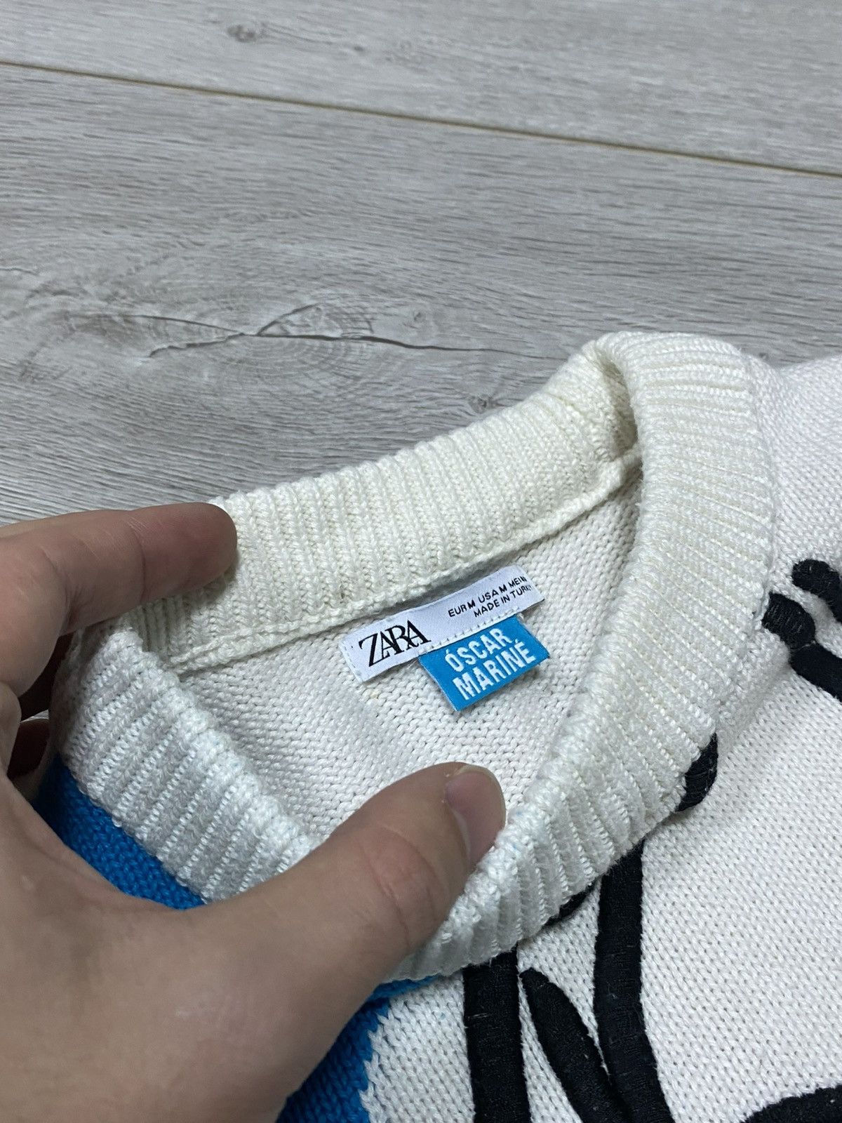 Zara Vintage Zara Oscar Marine All About My Mother Rare Sweater Size US M / EU 48-50 / 2 - 9 Thumbnail