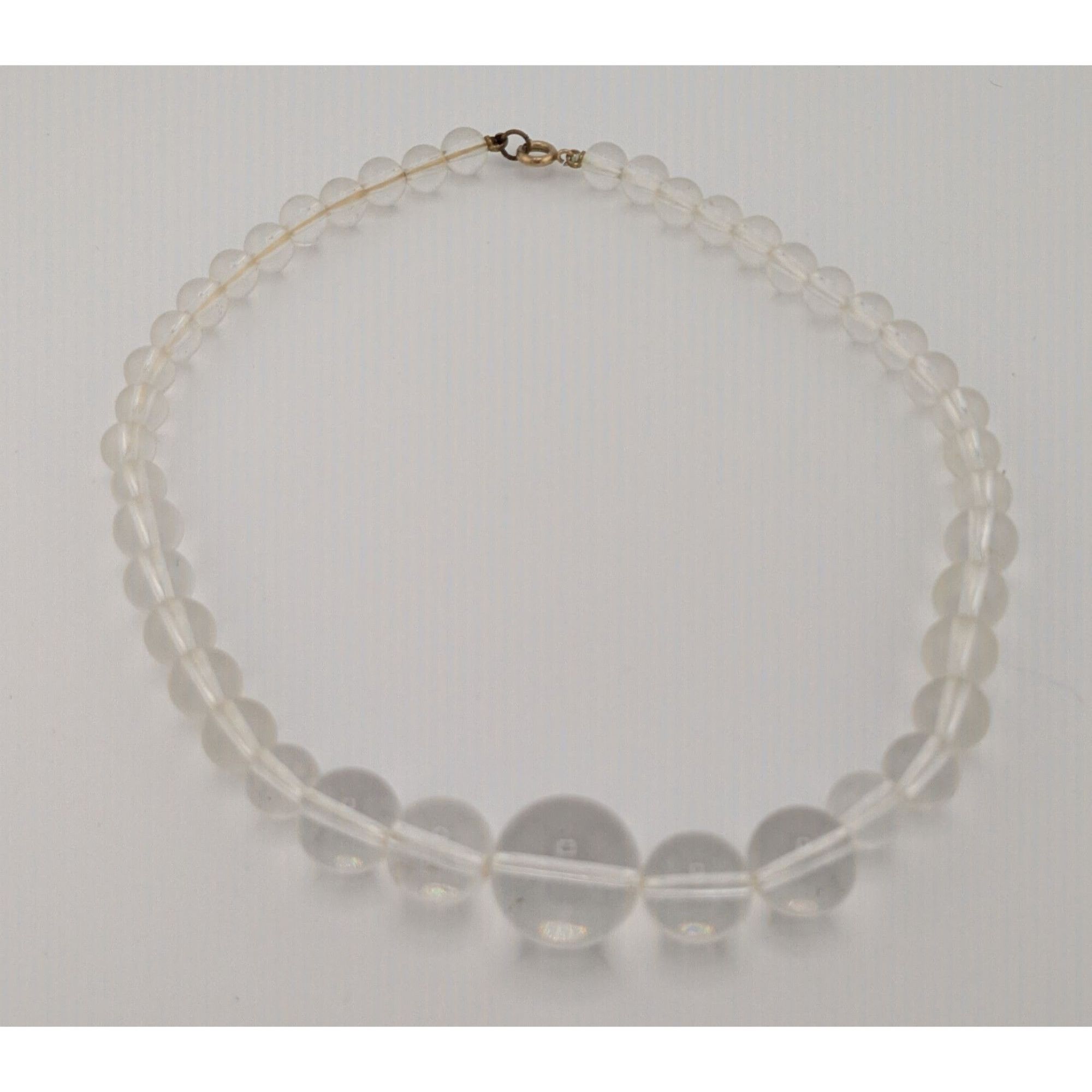 Other Vintage Crystal Clear Lucite Beaded Necklace Size ONE SIZE - 6 Thumbnail