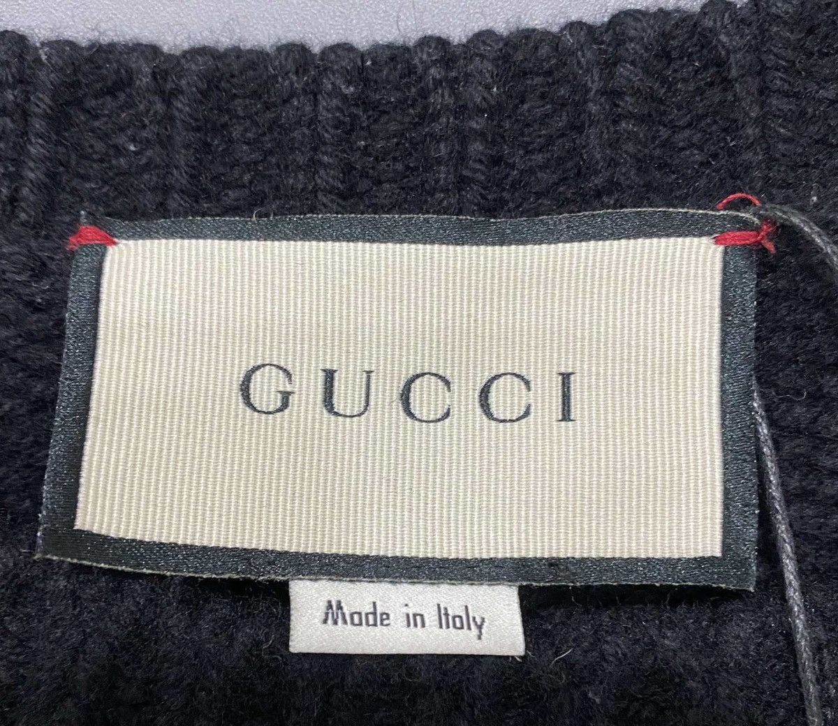 Gucci Gucci L Cable Blue Knitted Wool Sweater Crewneck Size US L / EU 52-54 / 3 - 5 Thumbnail