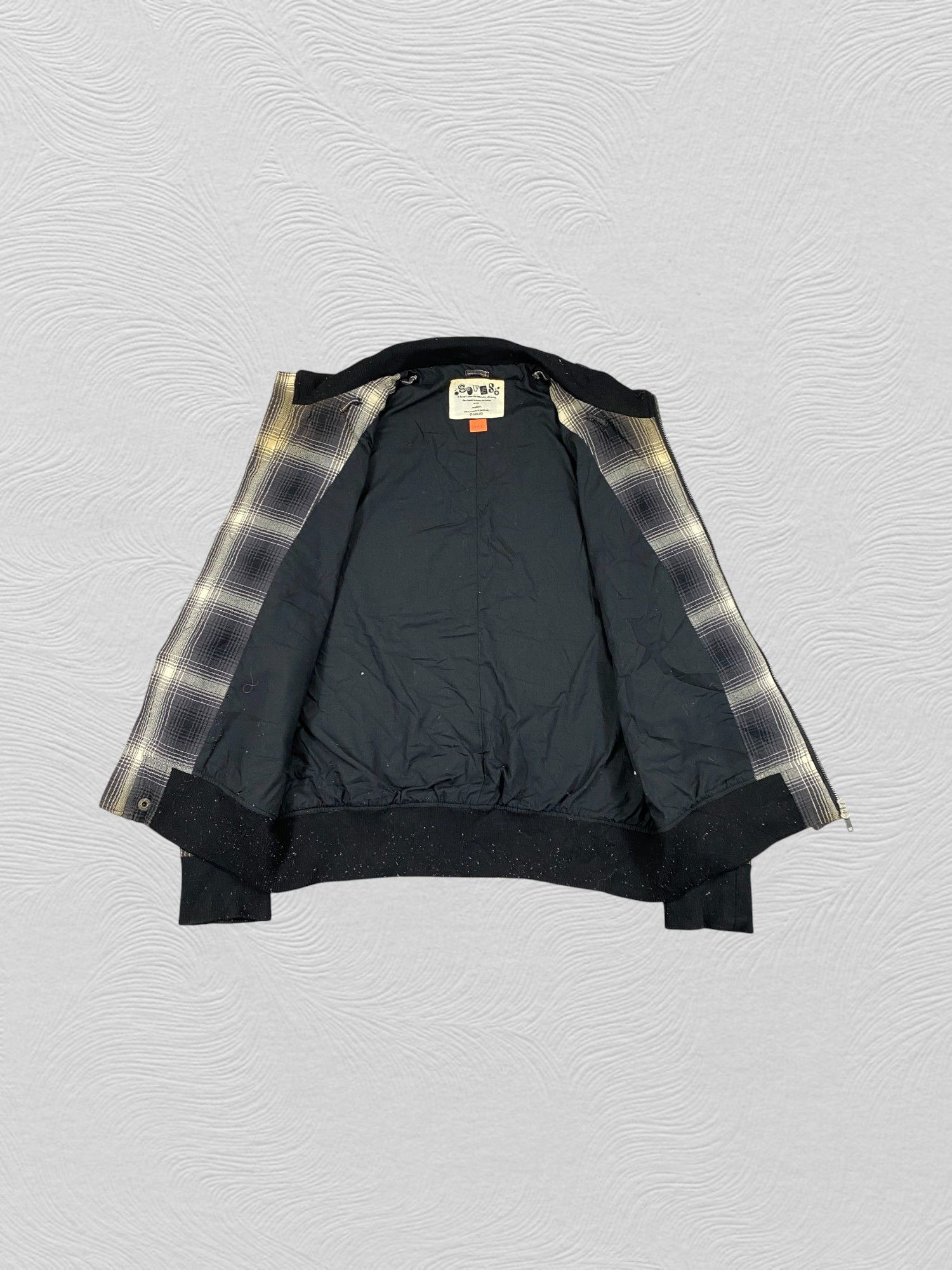 Japanese Brand Soveso Plaid Zipper Jacket- J432 Size US S / EU 44-46 / 1 - 3 Thumbnail