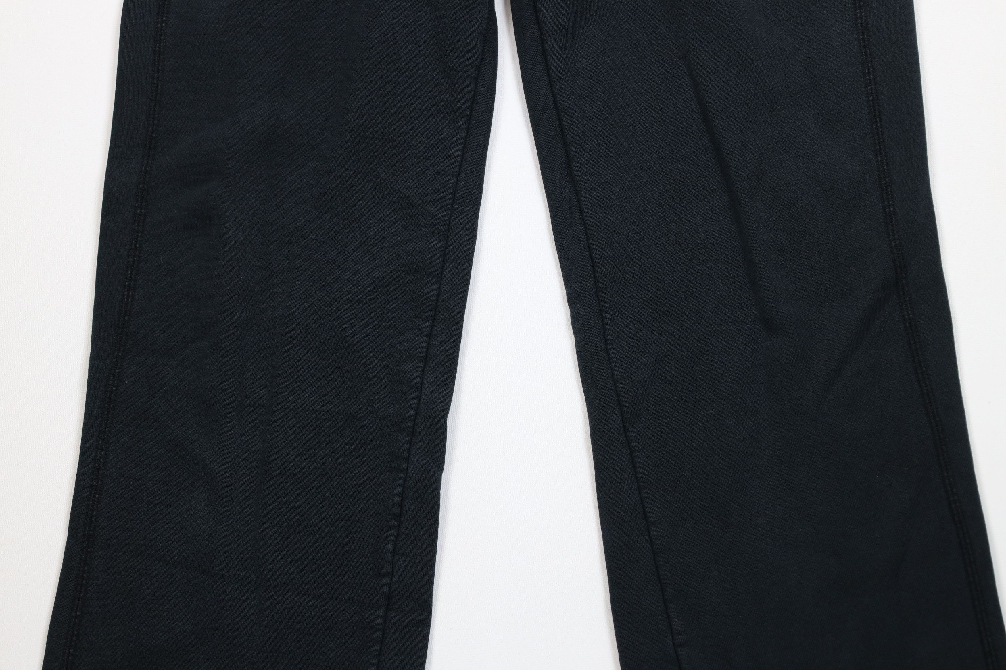 Nike Vintage Y2K Nike Swoosh Flared Wide Leg Sweatpants Black Size 30" / US 8 / IT 44 - 3 Thumbnail