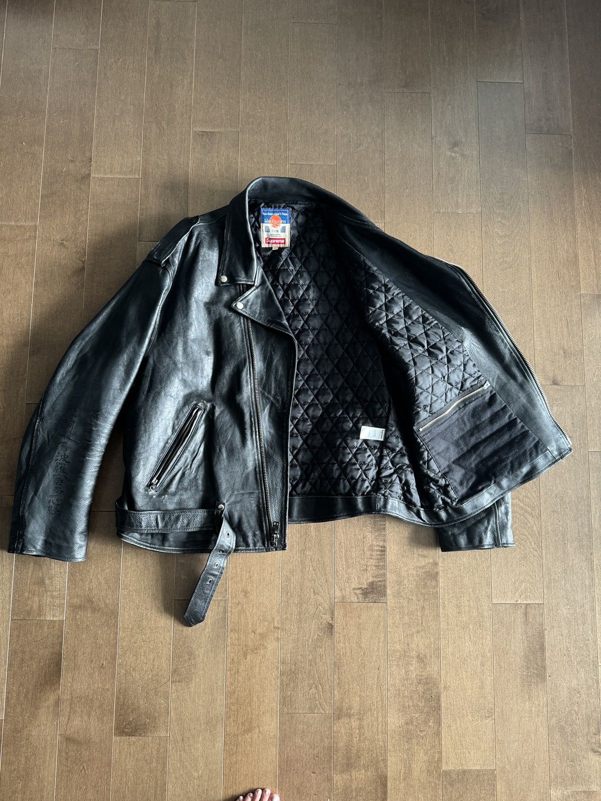 Supreme x Blackmeans Leather Motorcycle Jacket