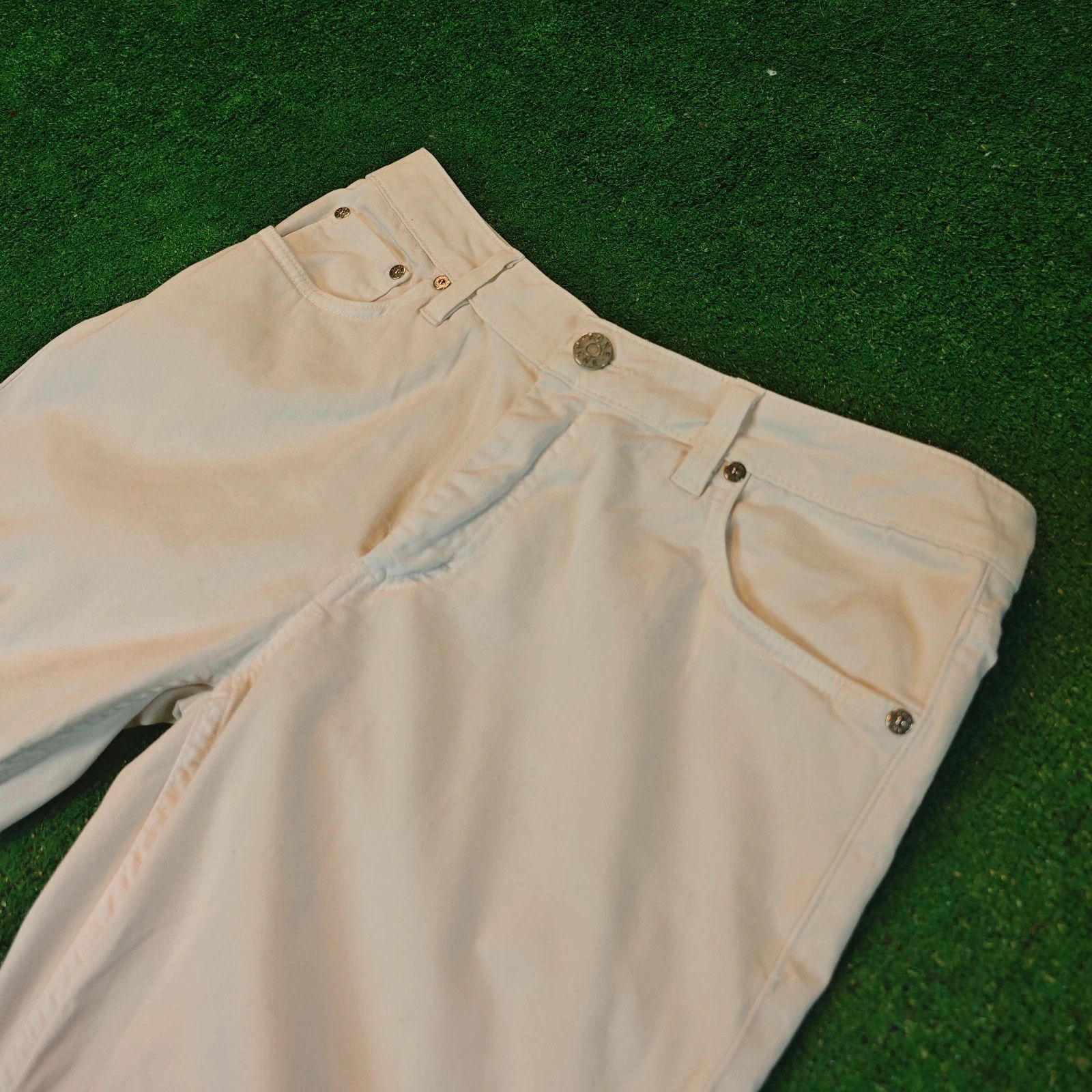 Acne Studios Acne Jeans Womens 31x32 White Flex & Satin straight trousers Size 31" - 12 Thumbnail