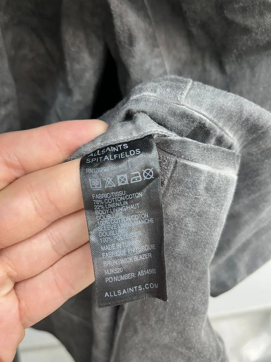 Allsaints Allsaints Brunswick Garment Dyed Blazer Size 44R - 4 Thumbnail