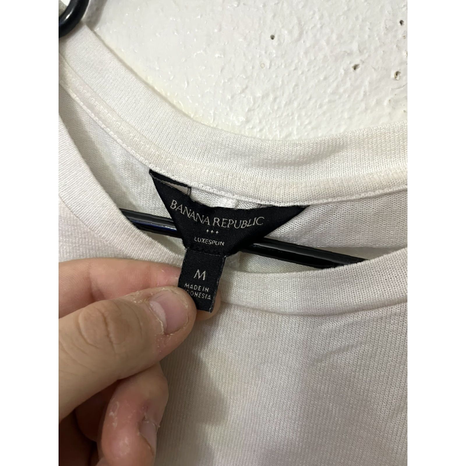 Banana Republic BANANA REPUBLIC White Luxespin Long Sleeve Top Blouse Size M Medium Womens Shirt Top Regular Sleeve لون White Size M / US 6-8 / IT 42-44 - 3 Thumbnail