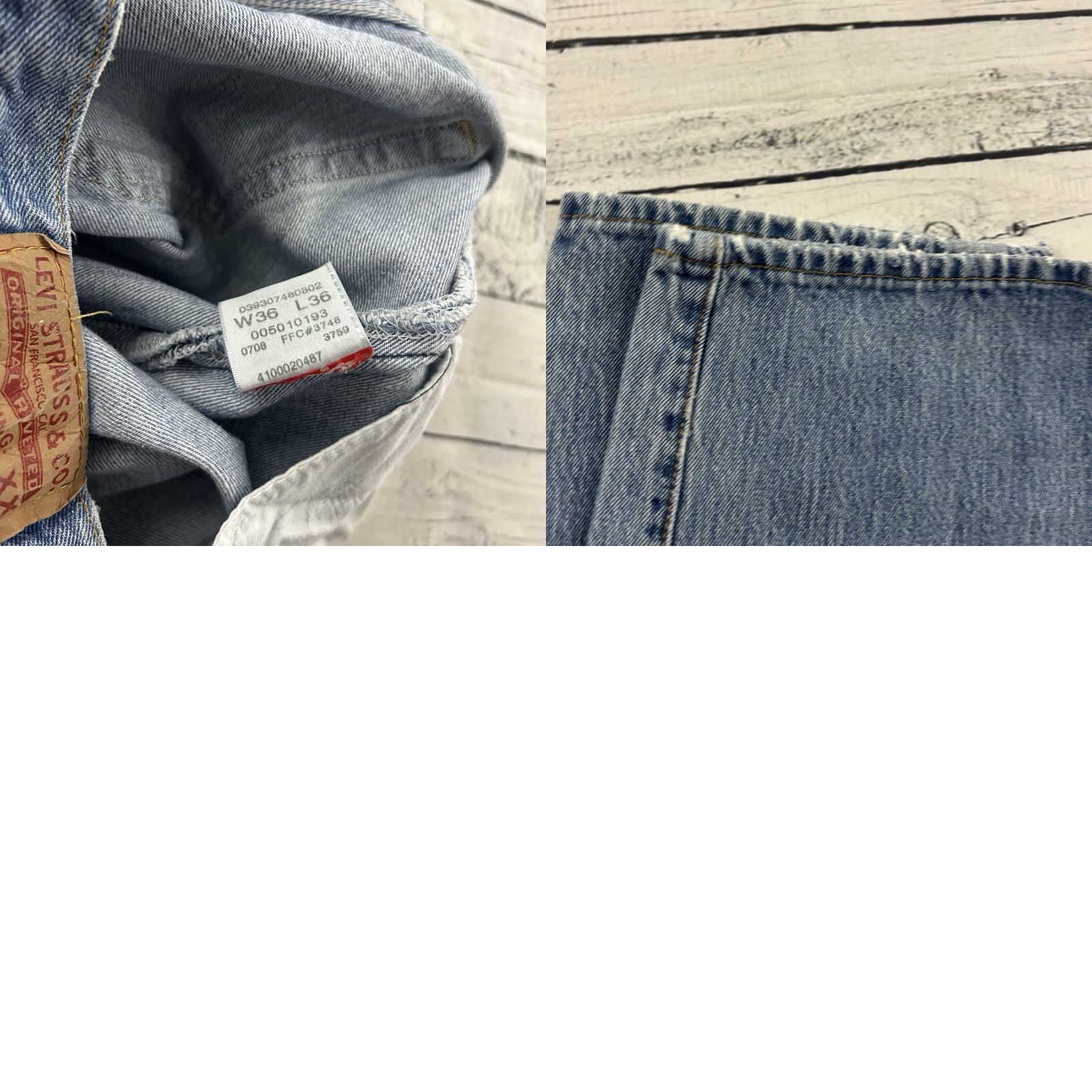 Levi's VTG Levi's 501 Original Fit Jeans Mens 36x36 Blue Denim Straight Mid Wash Denim Blue 501 Original Fit Mens Jeans Size US 36 / EU 52 - 8 Thumbnail
