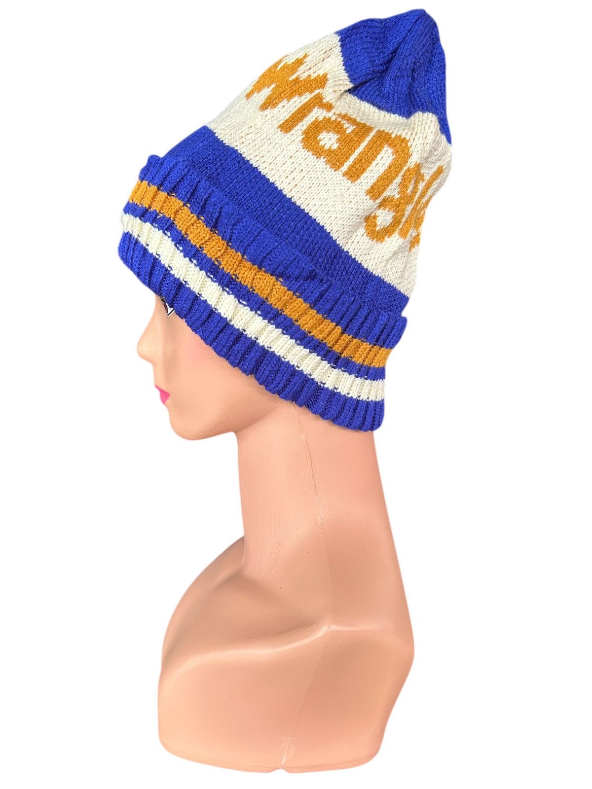 Japanese Brand × Kapital × Vintage Wrangler Vintage Design Big Logo knitt Beanie Hats Size ONE SIZE - 1 Thumbnail