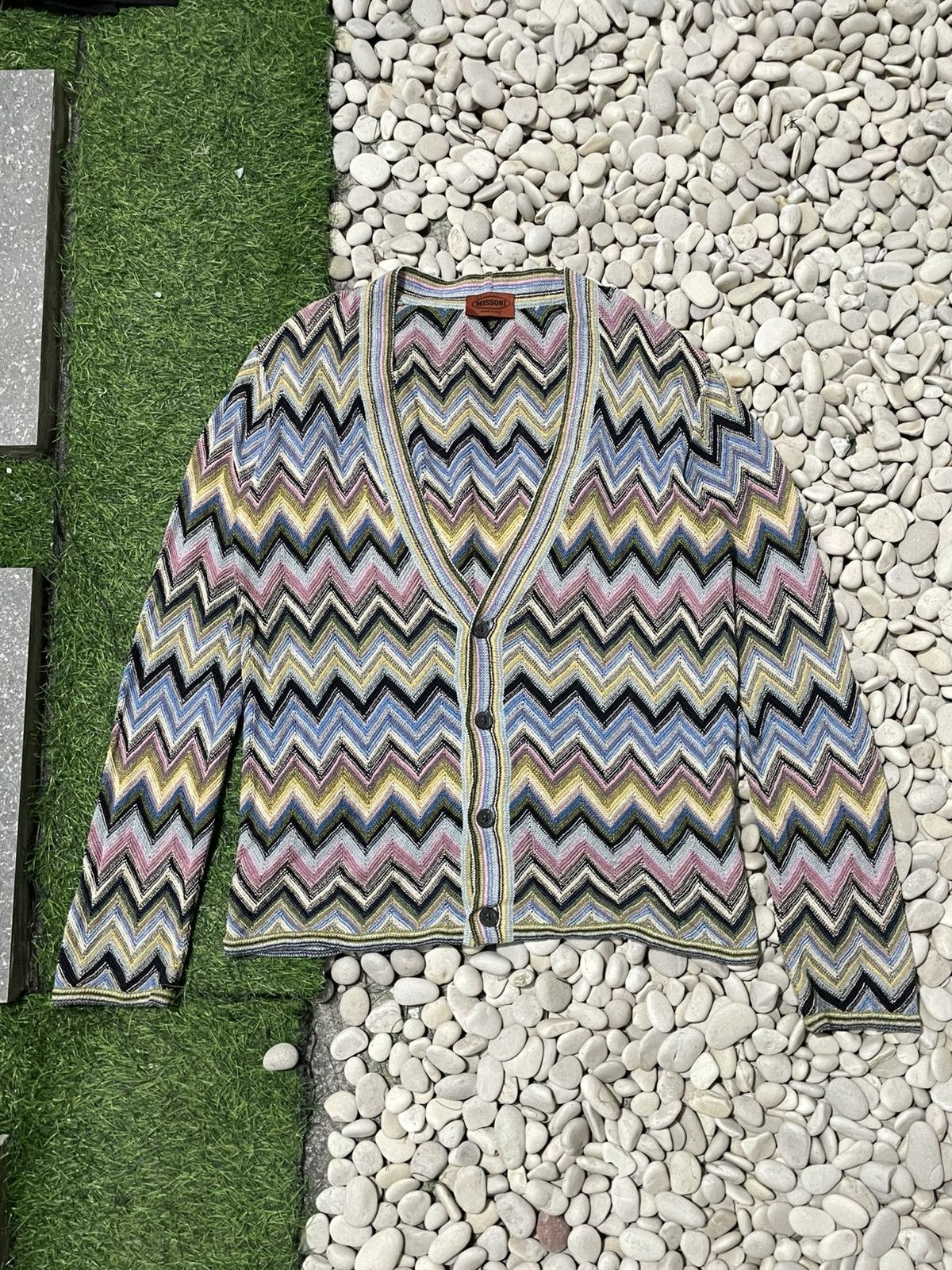 Missoni Sold ❌❌ Zig zag knitted Cardigan missnoni multicolors Size XL / US 12-14 / IT 48-50 - 1 Thumbnail