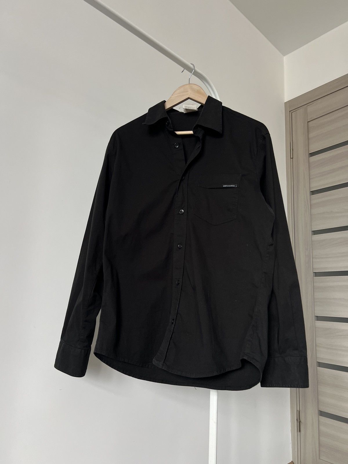Dolce & Gabbana × Vintage Vintage Dolce Gabbana Shirt Logo Rare Black Size L Old Money Size US L / EU 52-54 / 3 - 2 Thumbnail